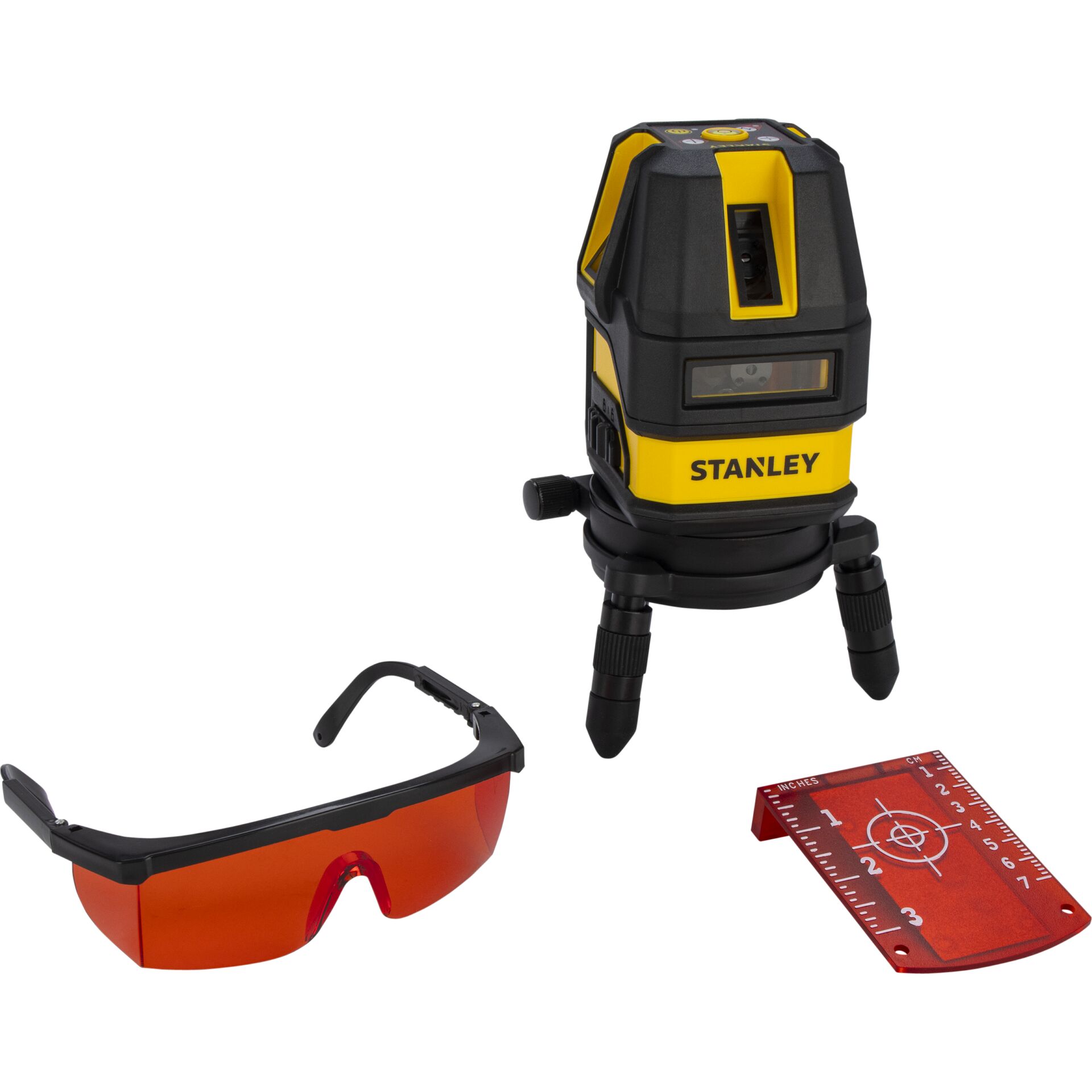 Niveller/Level, Laser Level, Schutzbrille, Messscheibe, Stativ