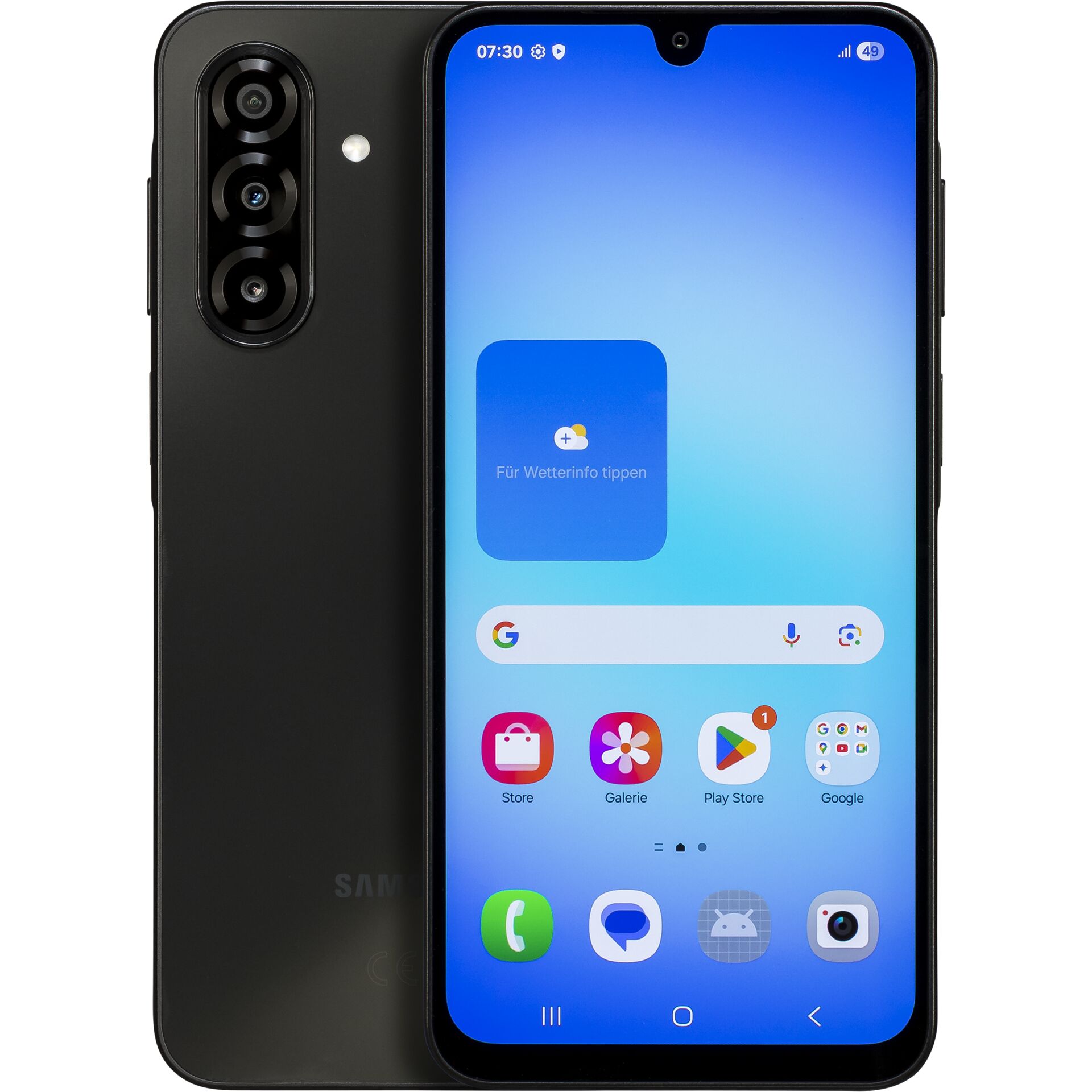 Smartphone, Triple camera, Schwarz, Notch-Display, Android-Smartphone