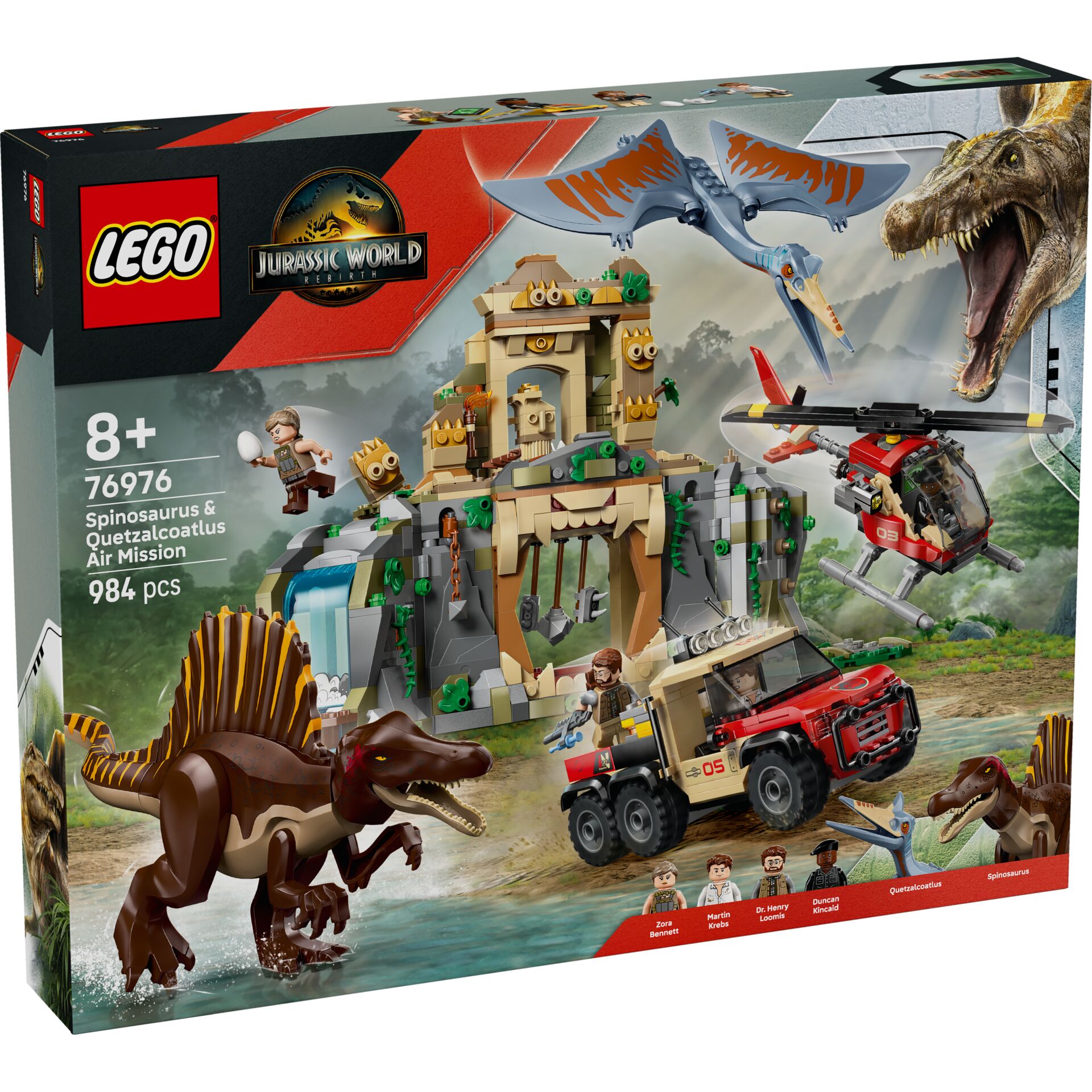 LEGO, Jurassic World, Spinosaurus, Quetzalcoatlus, Air Mission