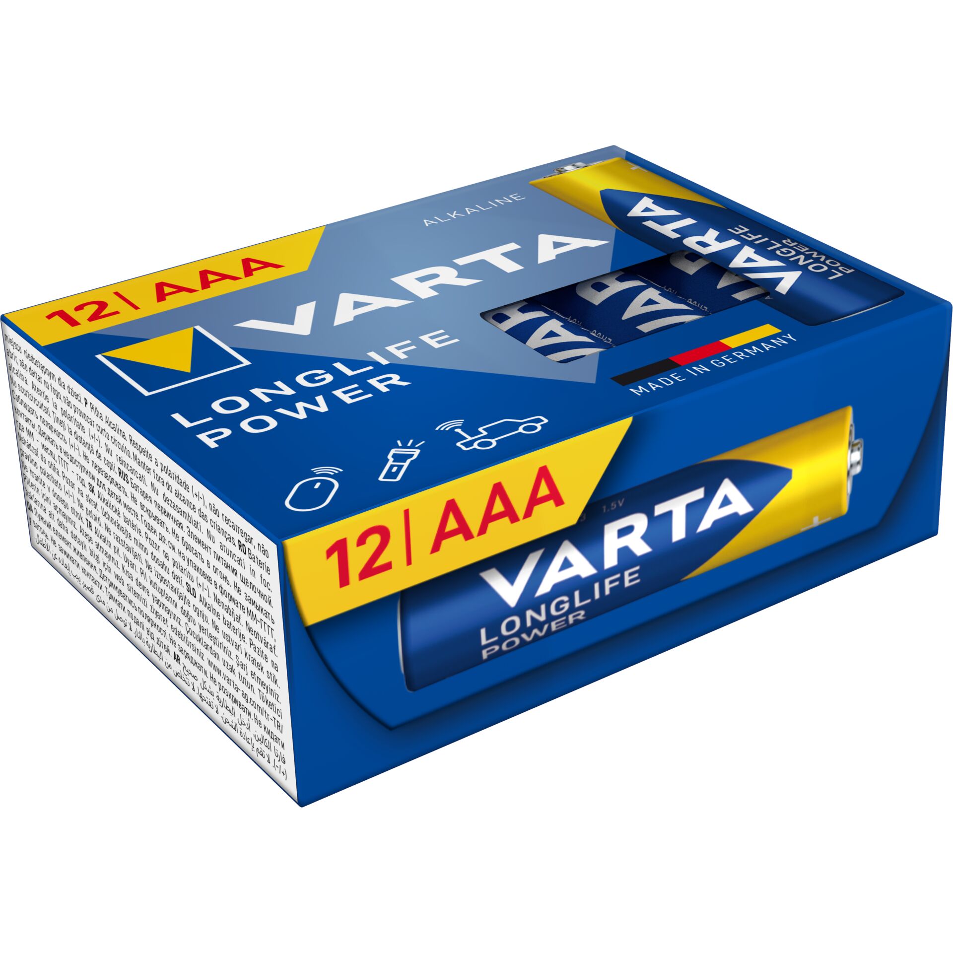 AA Lithium, AAA Batterie, VARTA, blaue Verpackung, 12 Stück