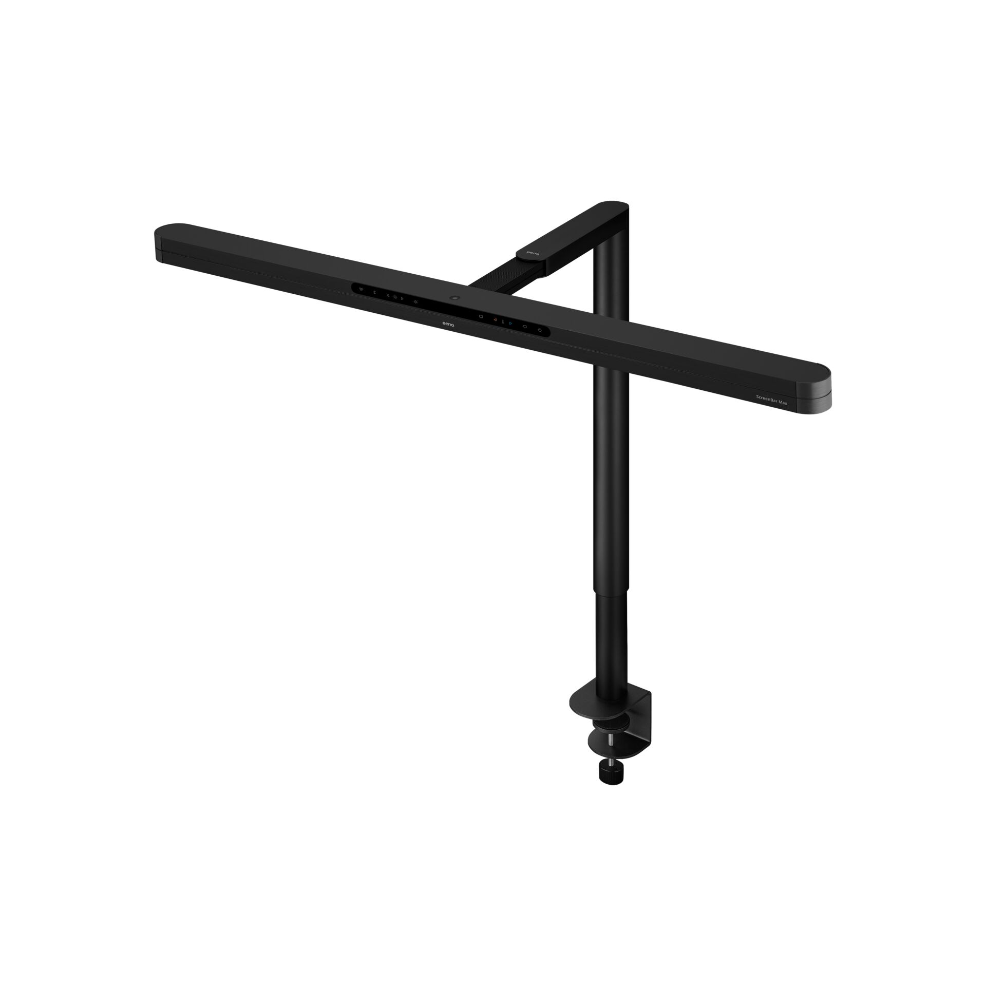 Monitorleuchte, LED-Lichtleiste, Klemmhalterung, Schwarz