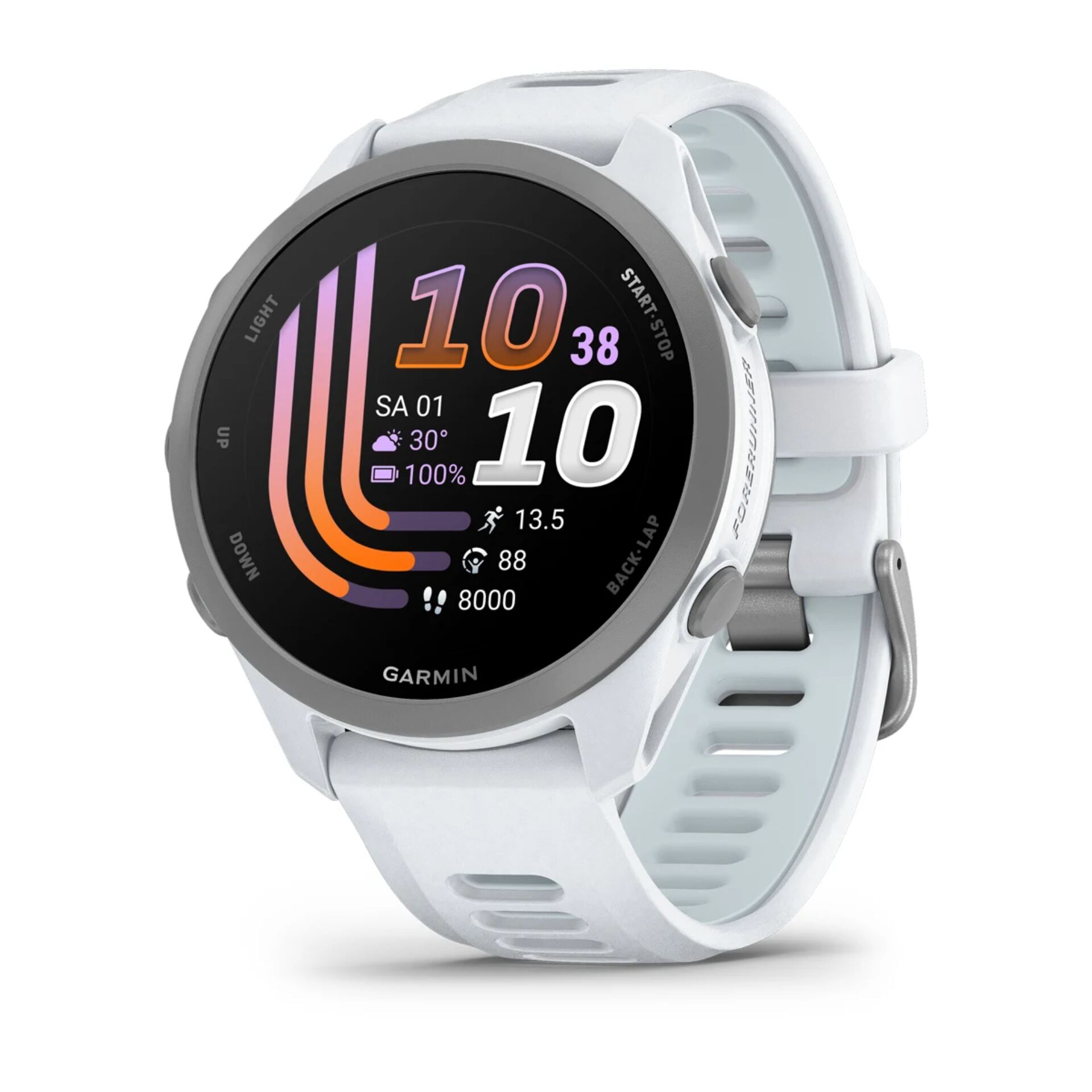 smartwatch, garmin, weiß, digitale anzeige, fitness tracker