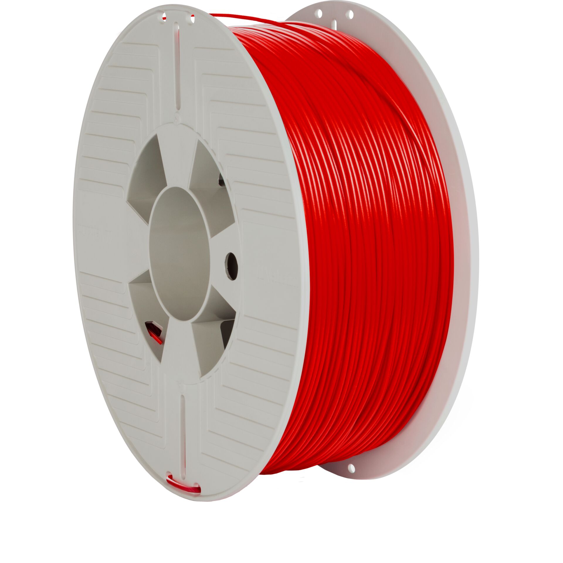 3D-Druck-Filament, PLA-Filament, rotes Filament, Spule, Filamentenrolle