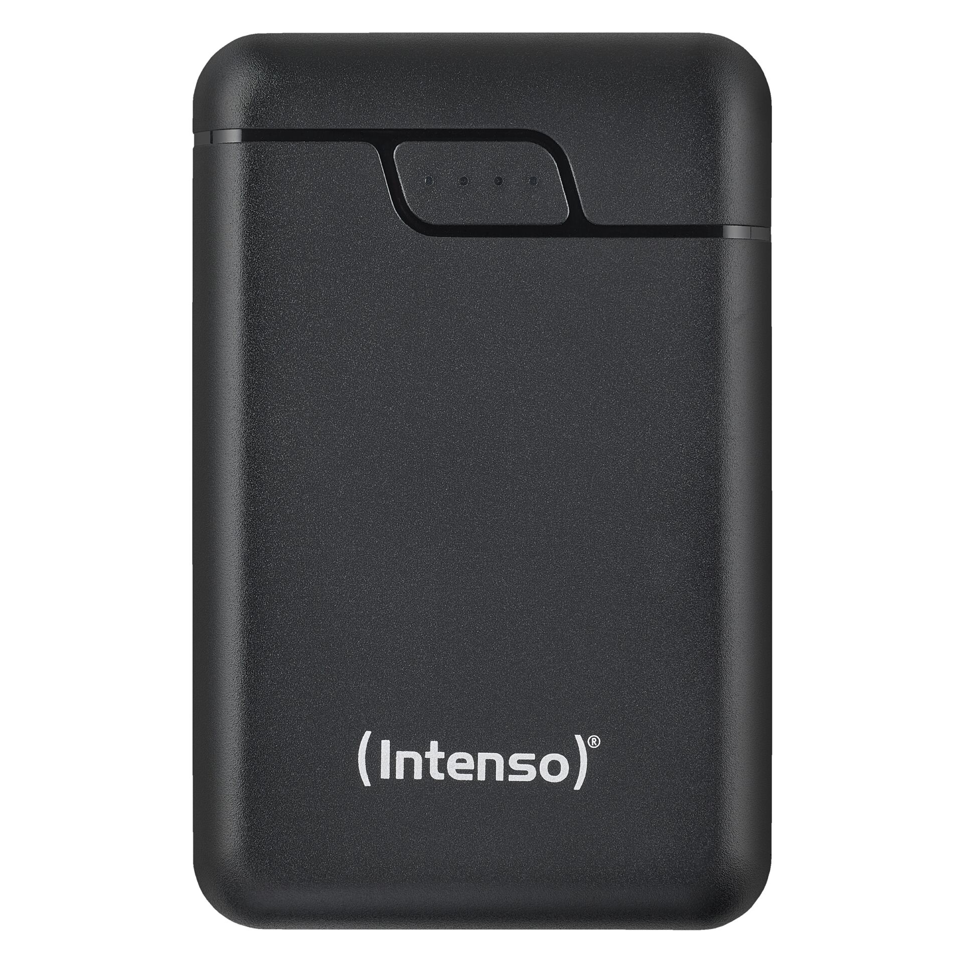 Tragbarer Akku, Powerbank, Schwarz, Kompakt, Intenso-Logo