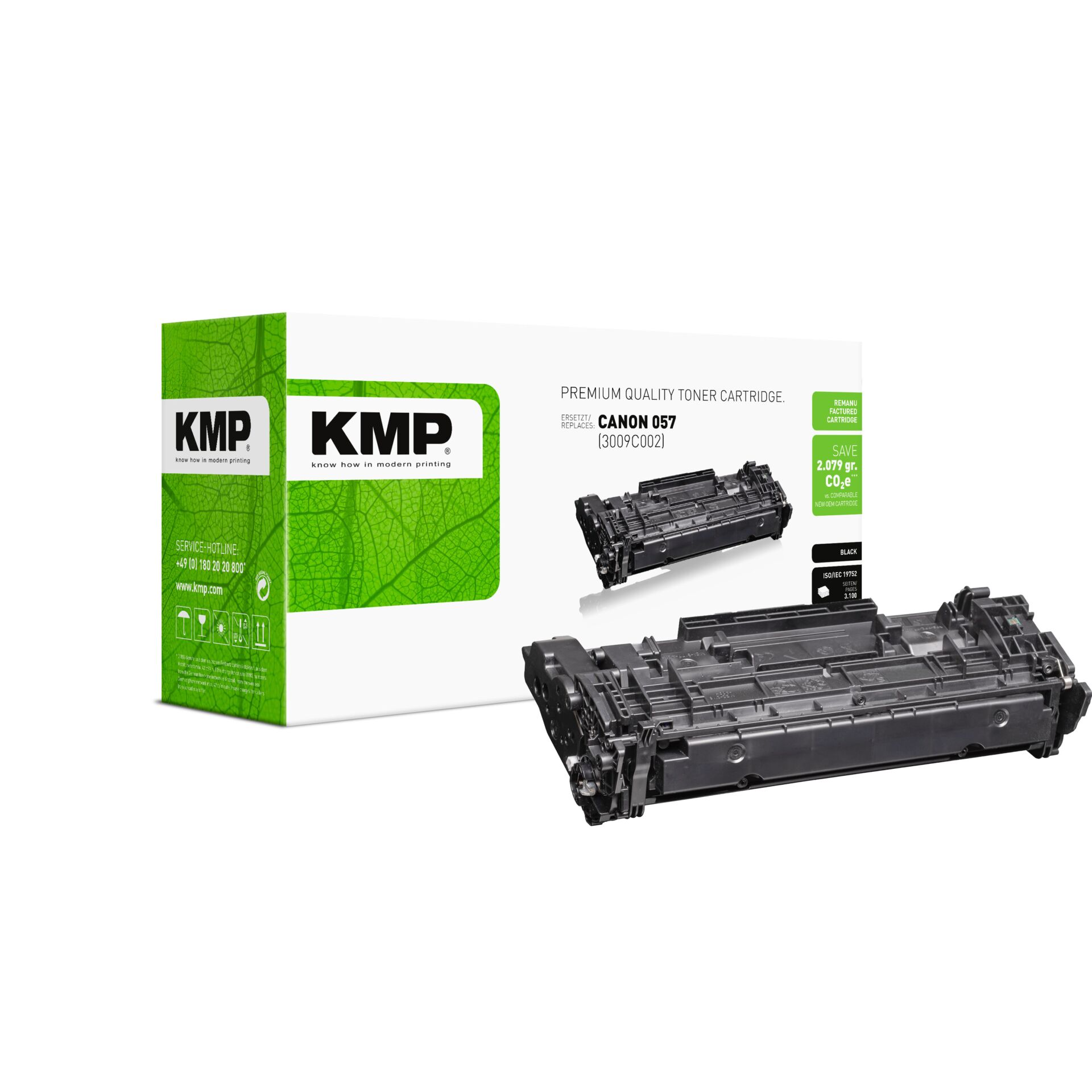 Tonerpatrone, KMP, Canon 057, Schwarz, Printer Zubehör