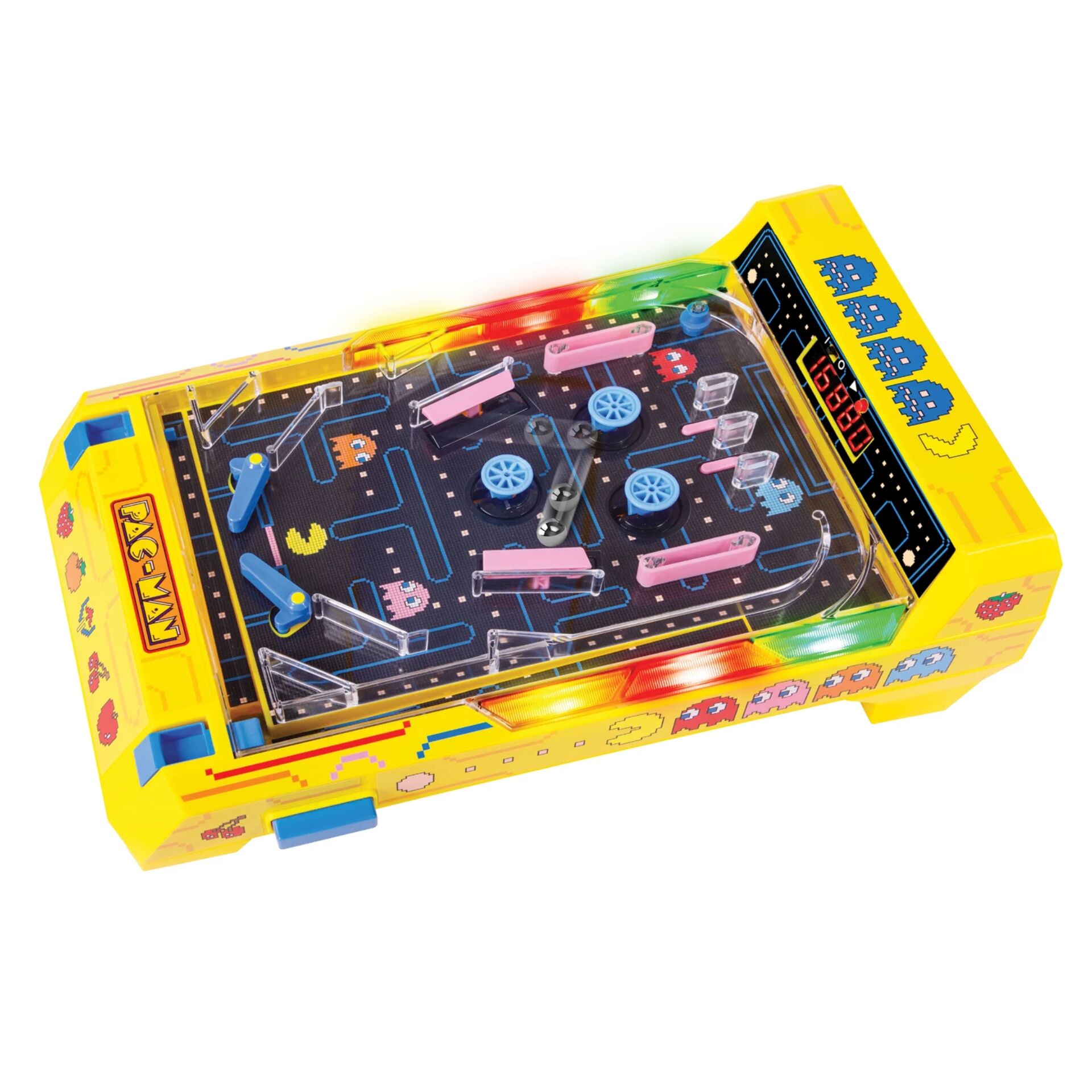 Kompaktspiel, Arcade, Halbtransparentes Spielfeld, LED-Beleuchtung, Miniatur-Panels