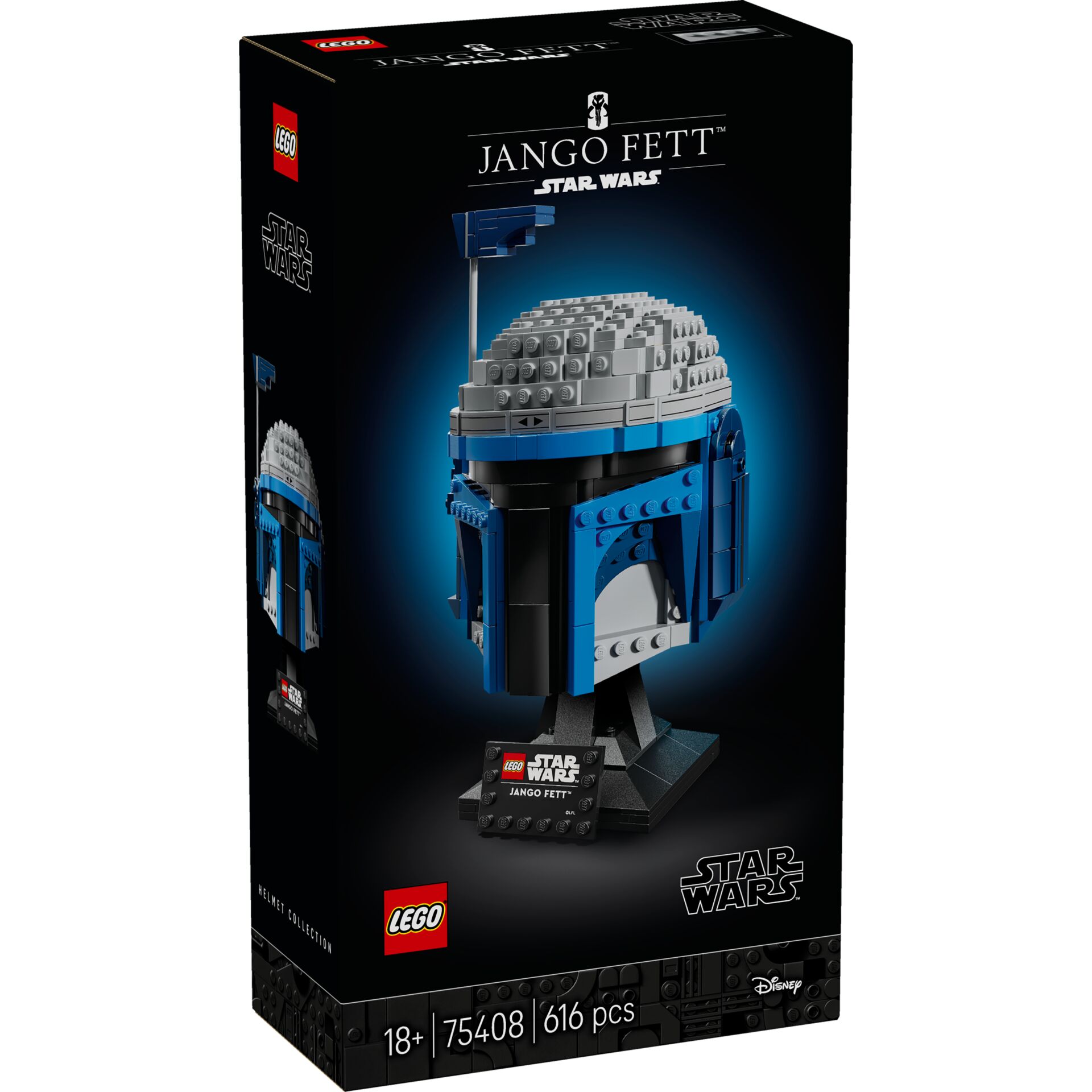 Lego, Star Wars, Jango Fett, Helm, Blau