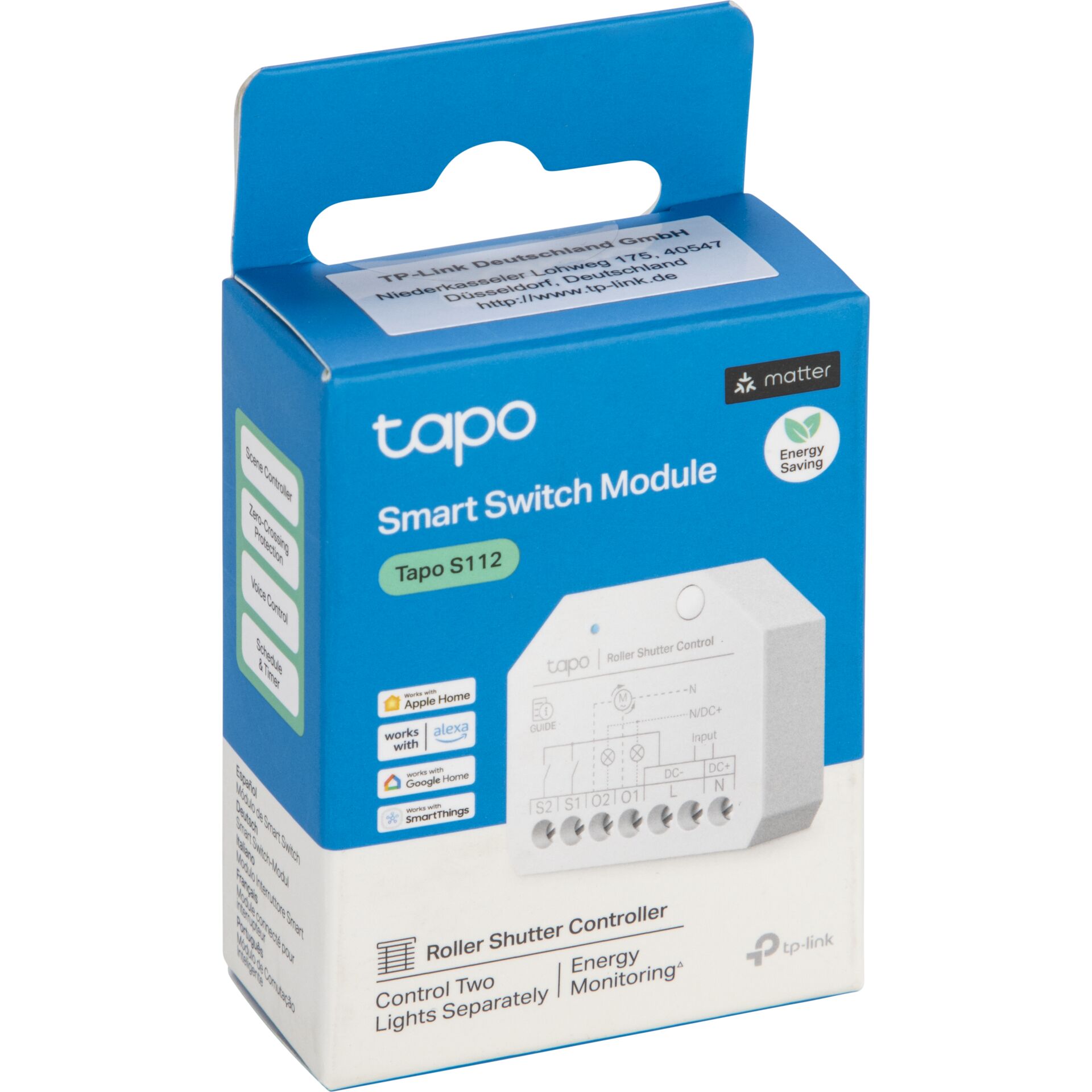 Smart Switch Module, Roller Shutter Controller, Tapo S112, Energiesparend, Drahtlose Steuerung