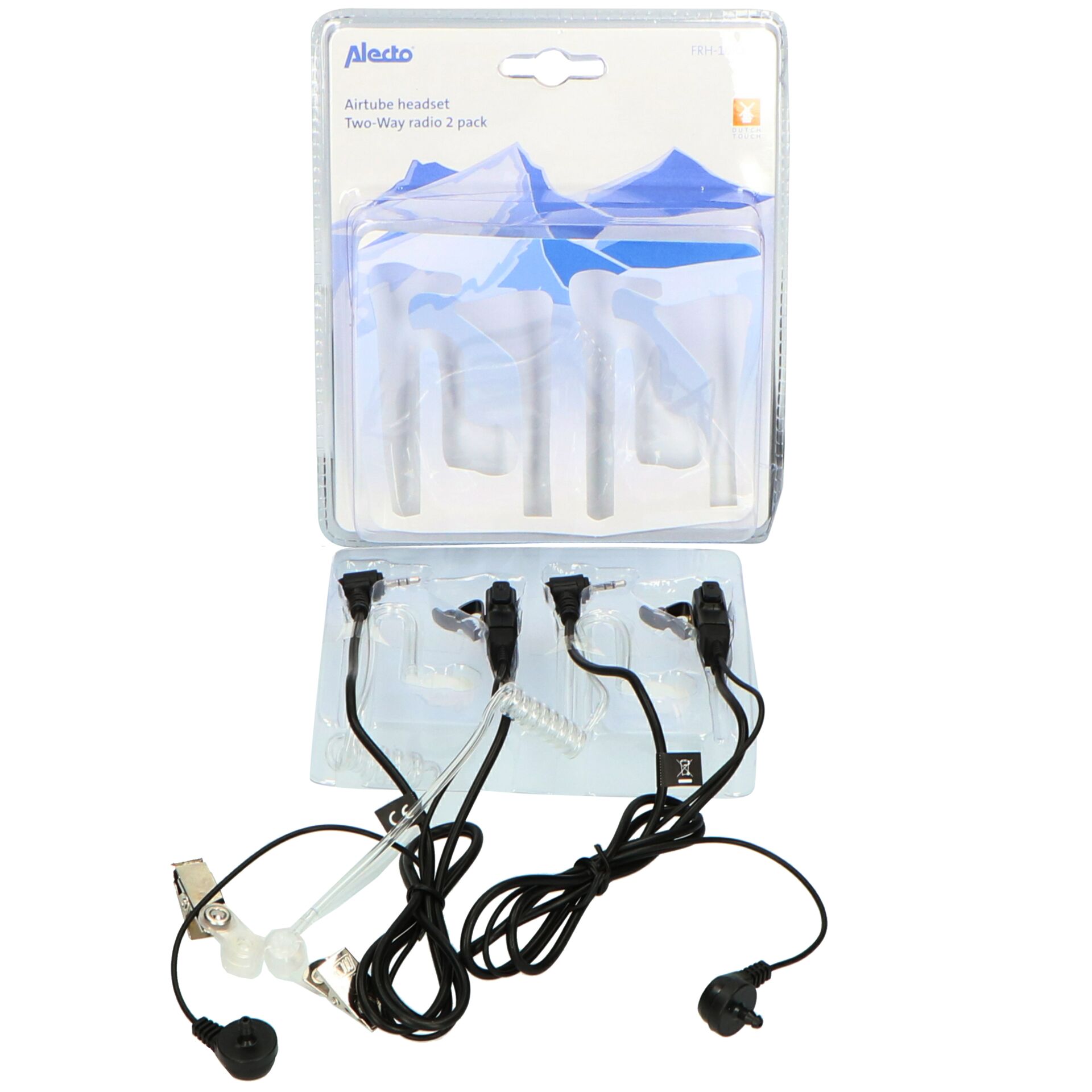 Airtube headset, Two-way radio kit, Ohrhörer mit Kabel, Ohrbügel-Headset, Telefonzubehör