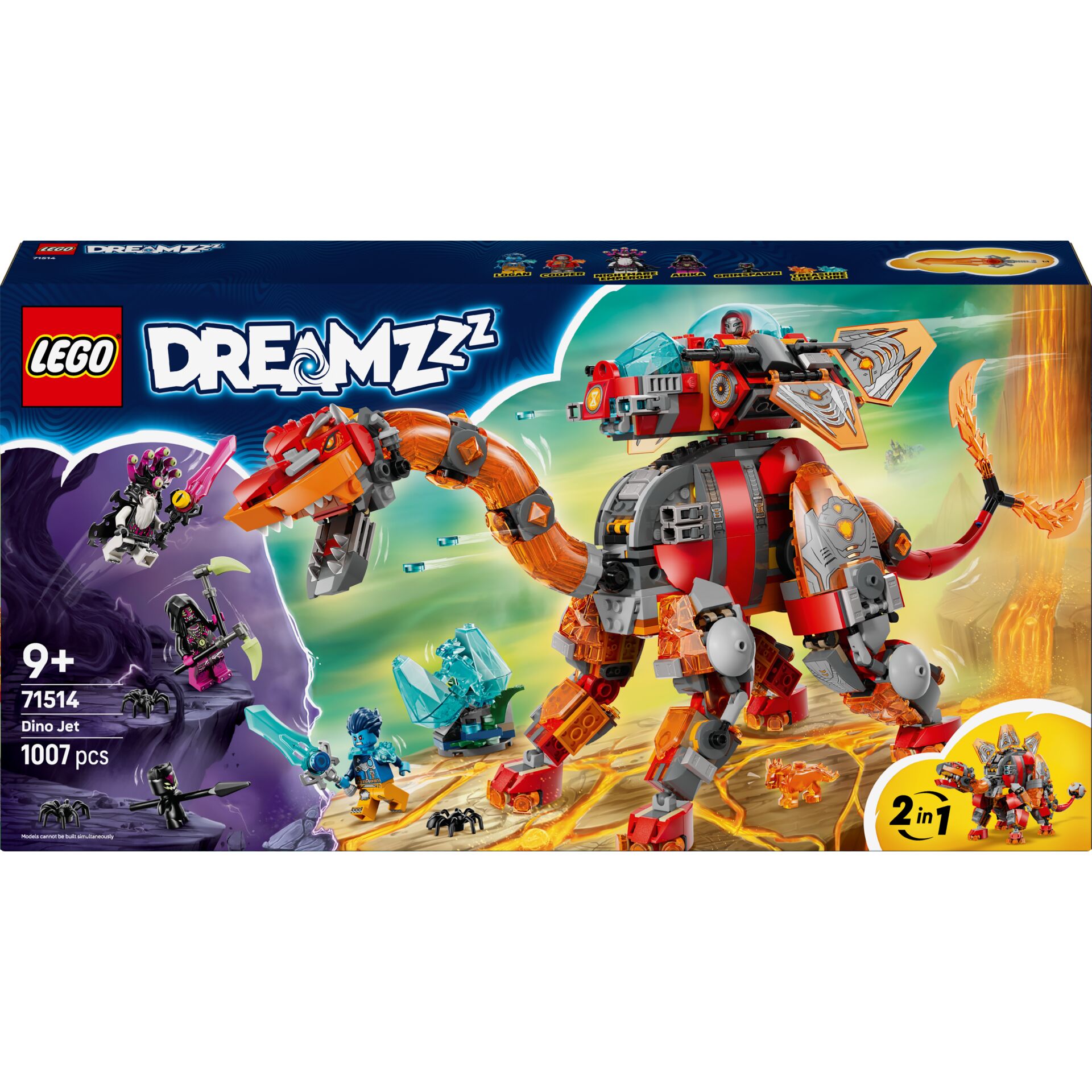 Lego, Dreamzz, Dino Jet, Set, 1007 pcs
