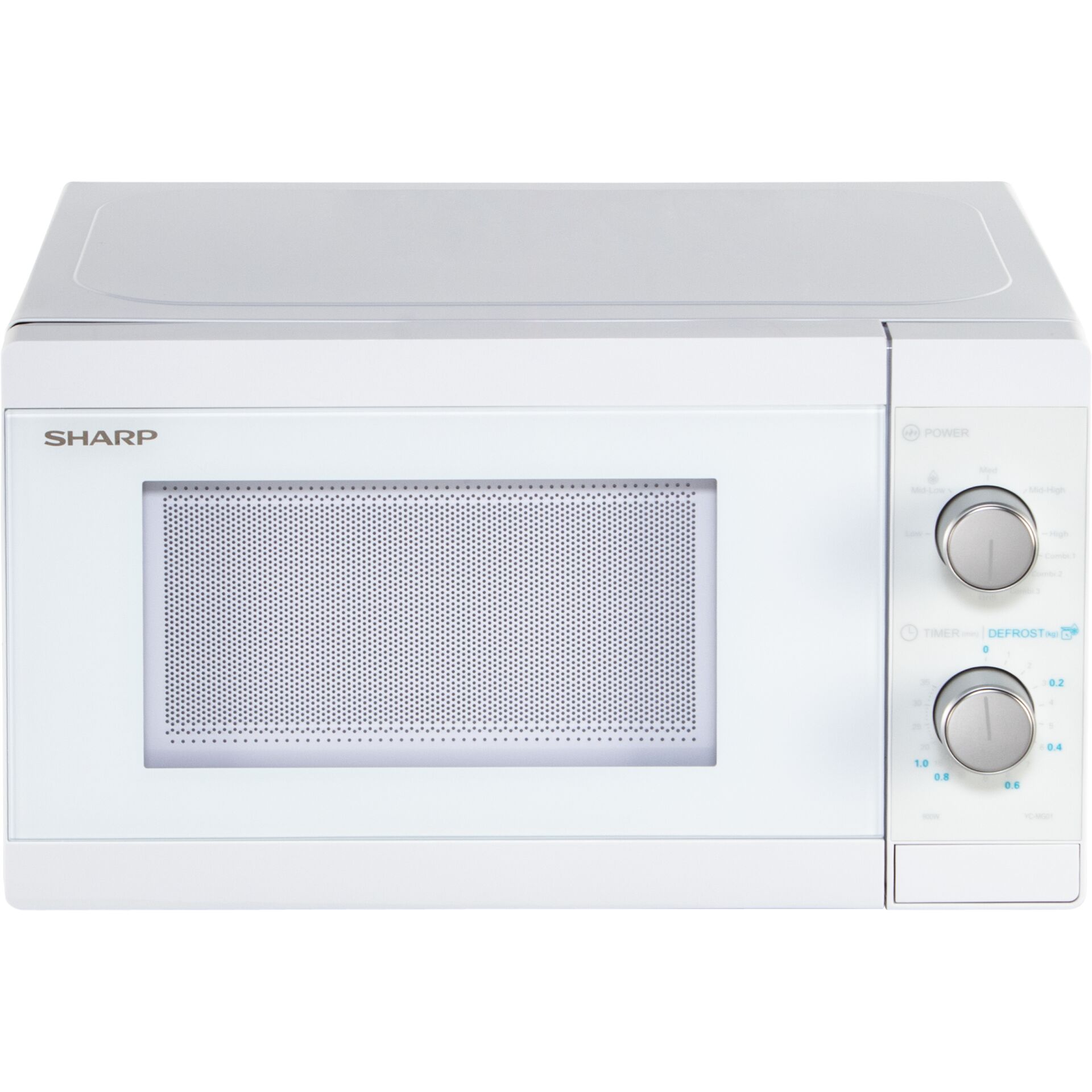 Mikrowelle, Backofen, Küchenmaschine, Weiß, Bedienknopf