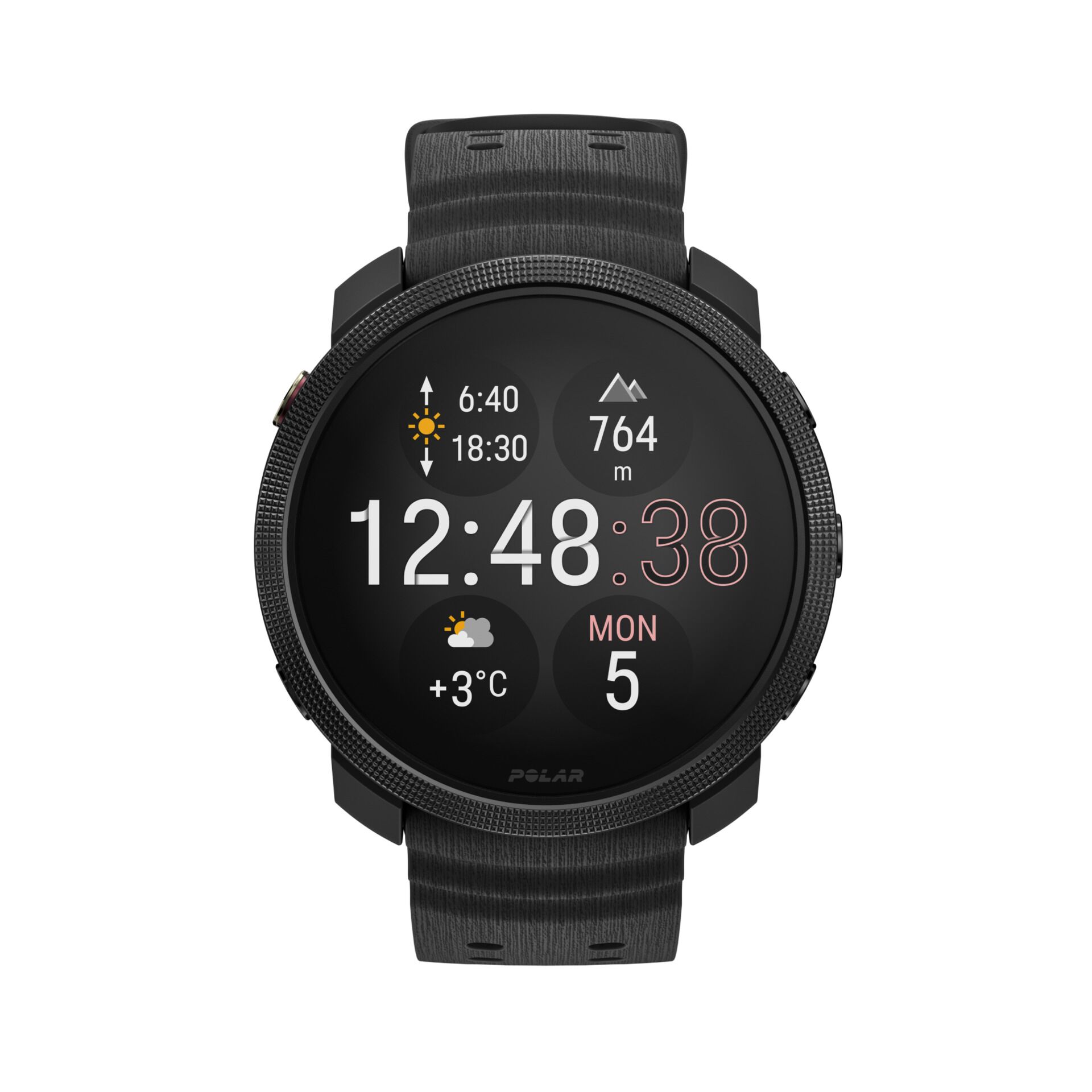 smartwatch, runde uhr, internet-funktion, kunststoff rahmen, schwarz