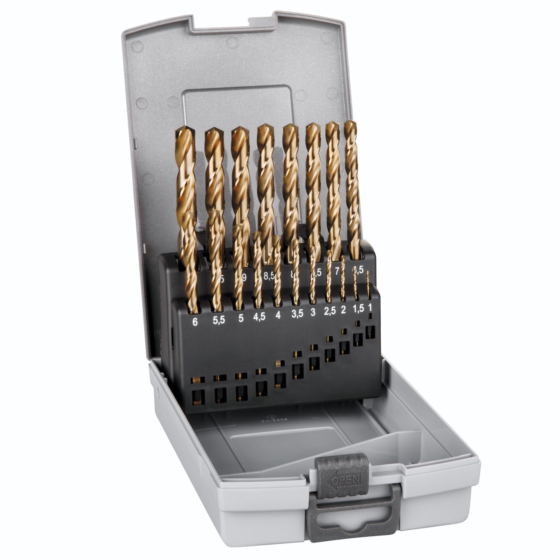 Alpen Cassette HSS Cobalt Jobber  Drill Bits KP 19, 1-10x0.5