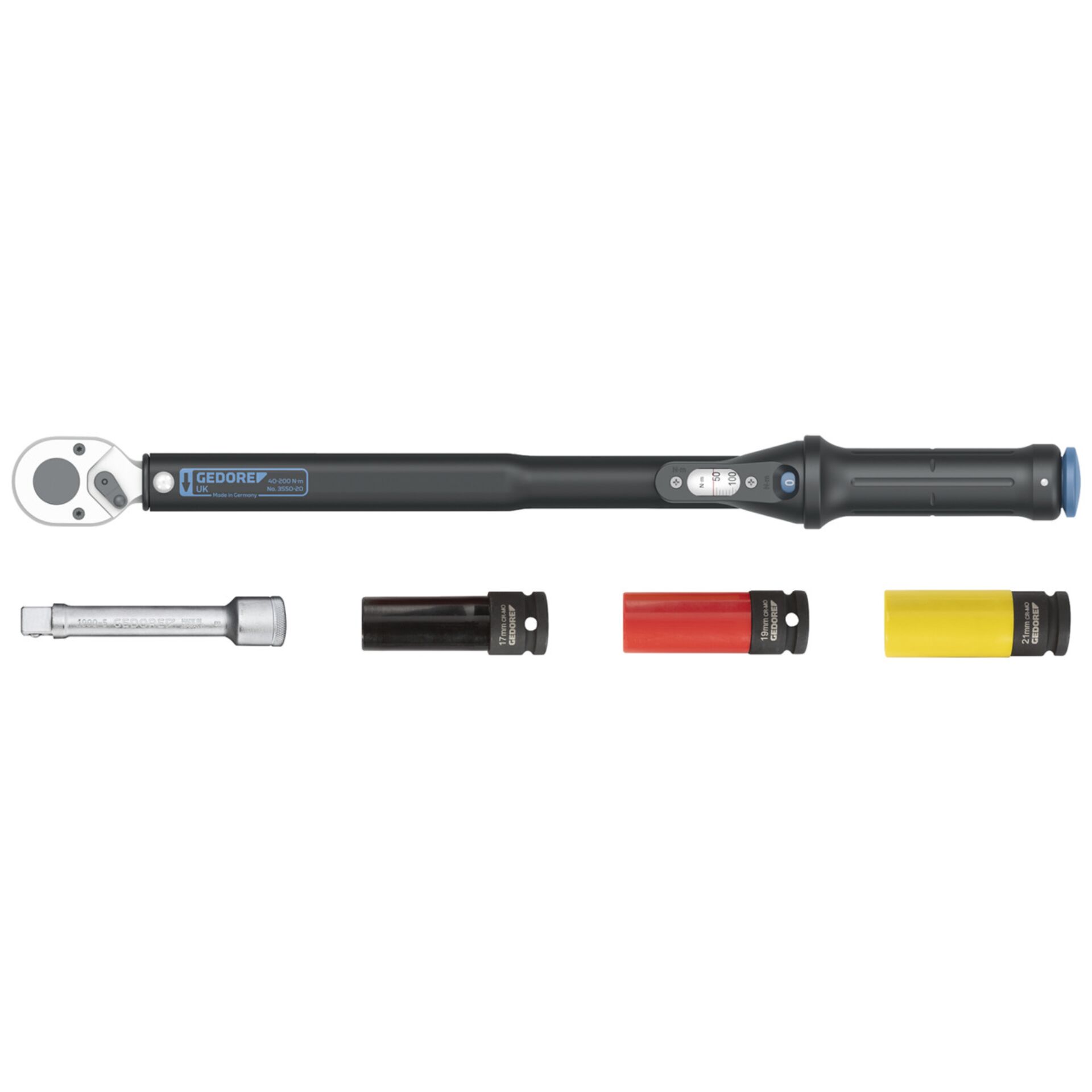 GEDORE TORCOFLEX UK Set 1/2"  40-200 Nm 5-pieces