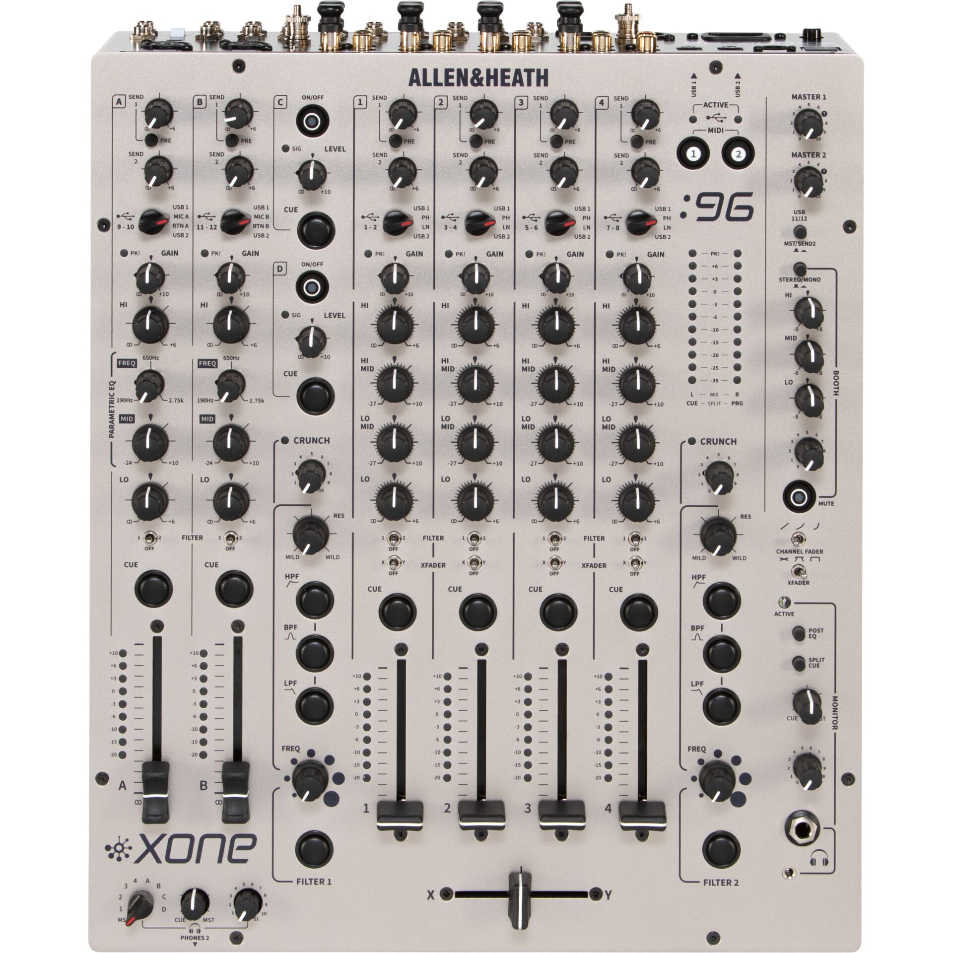 DJ-Mixer, 26-Kanäle, Allen & Heath, Xone, Metall-Gehäuse
