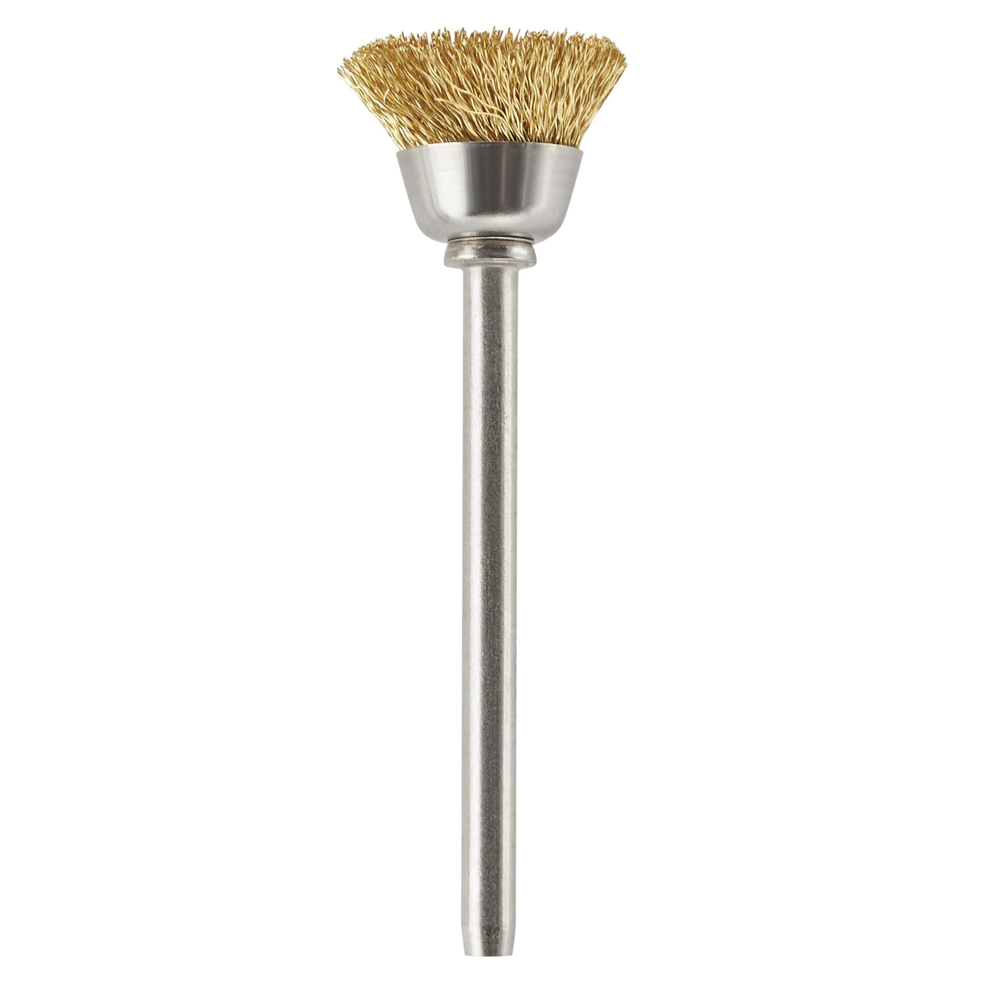 Pinsel, Kupferhaar?, Bürstenkopf, Stahlstiel, Drahtbürste