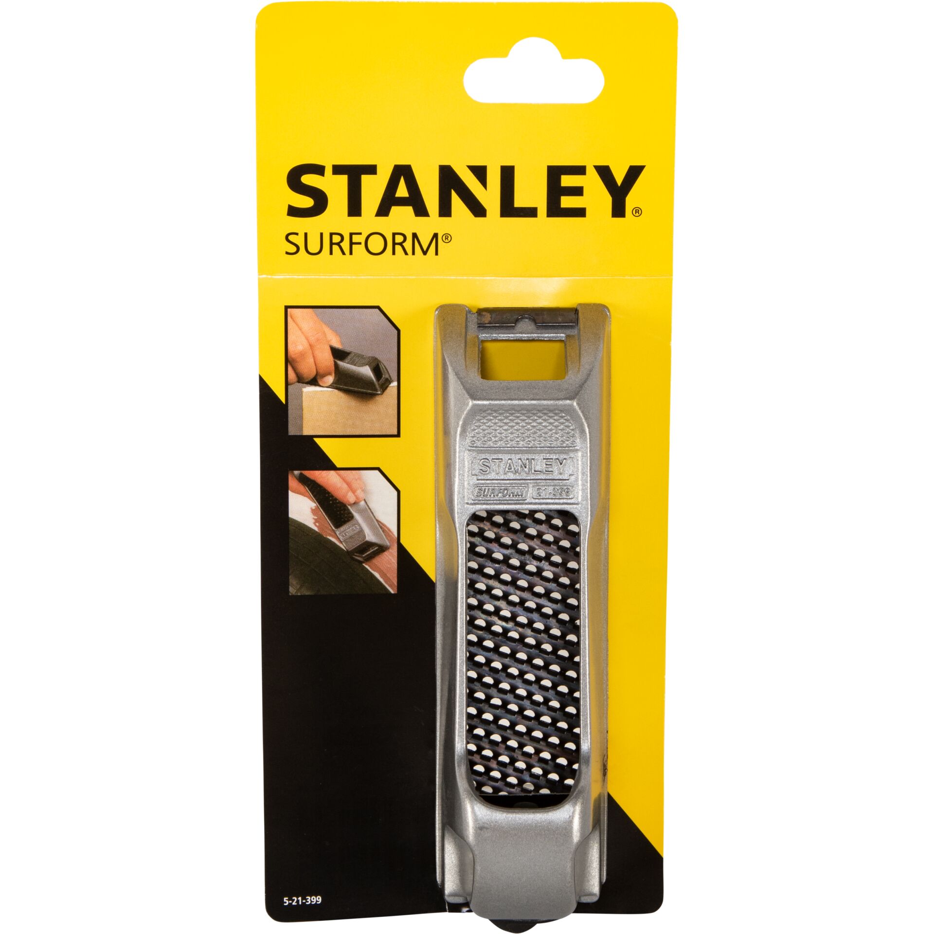 Office stapler, metall, silber, handlich, flach, Stanley, Surform, Griffkante, Rasur, Produktverpackung