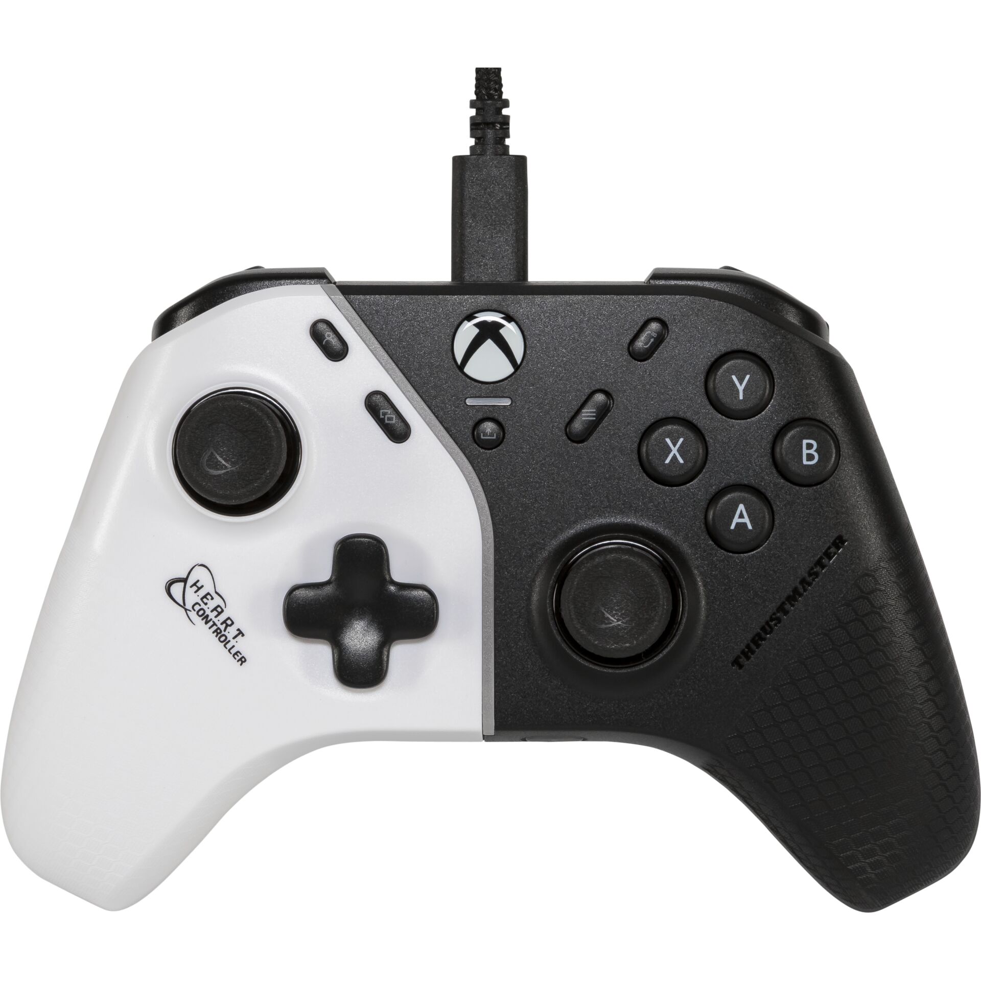 Controller, Gaming controller, Xbox controller, Schwarz/Weißer Controller, Kabelgebundener Controller