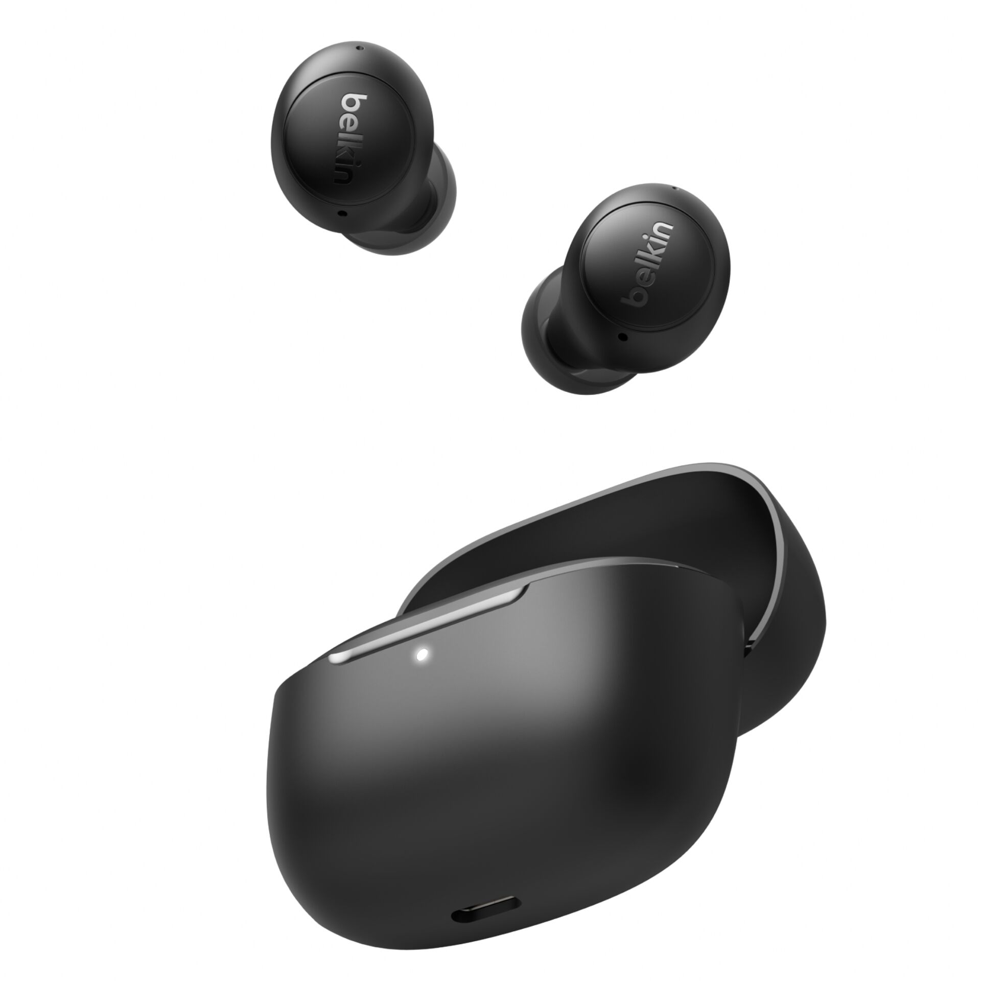 Ohrhörer, Kabellose, In-Ear, Schutzhülle/Etui, Schwarz