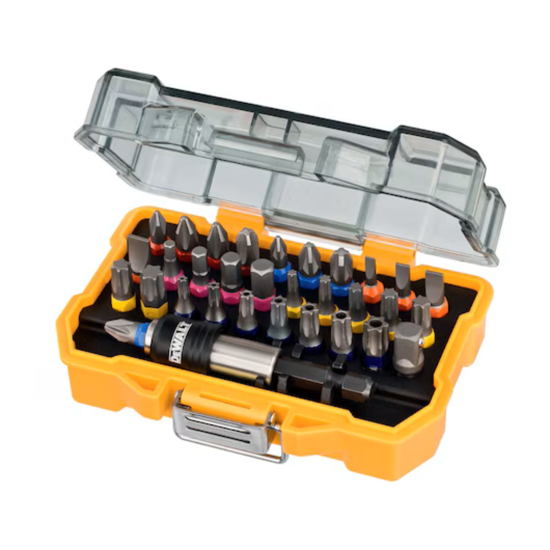 handwerkzeug, werkzeug-set, schraubendreher, präzision, DeWalt, Bit-Set, Schraubenset, Torx, Phillips, Bits, Schraubendreher-Set, Bit-Satz, Kreuzschlitz, Schlagnuss, Kunststoffkoffer