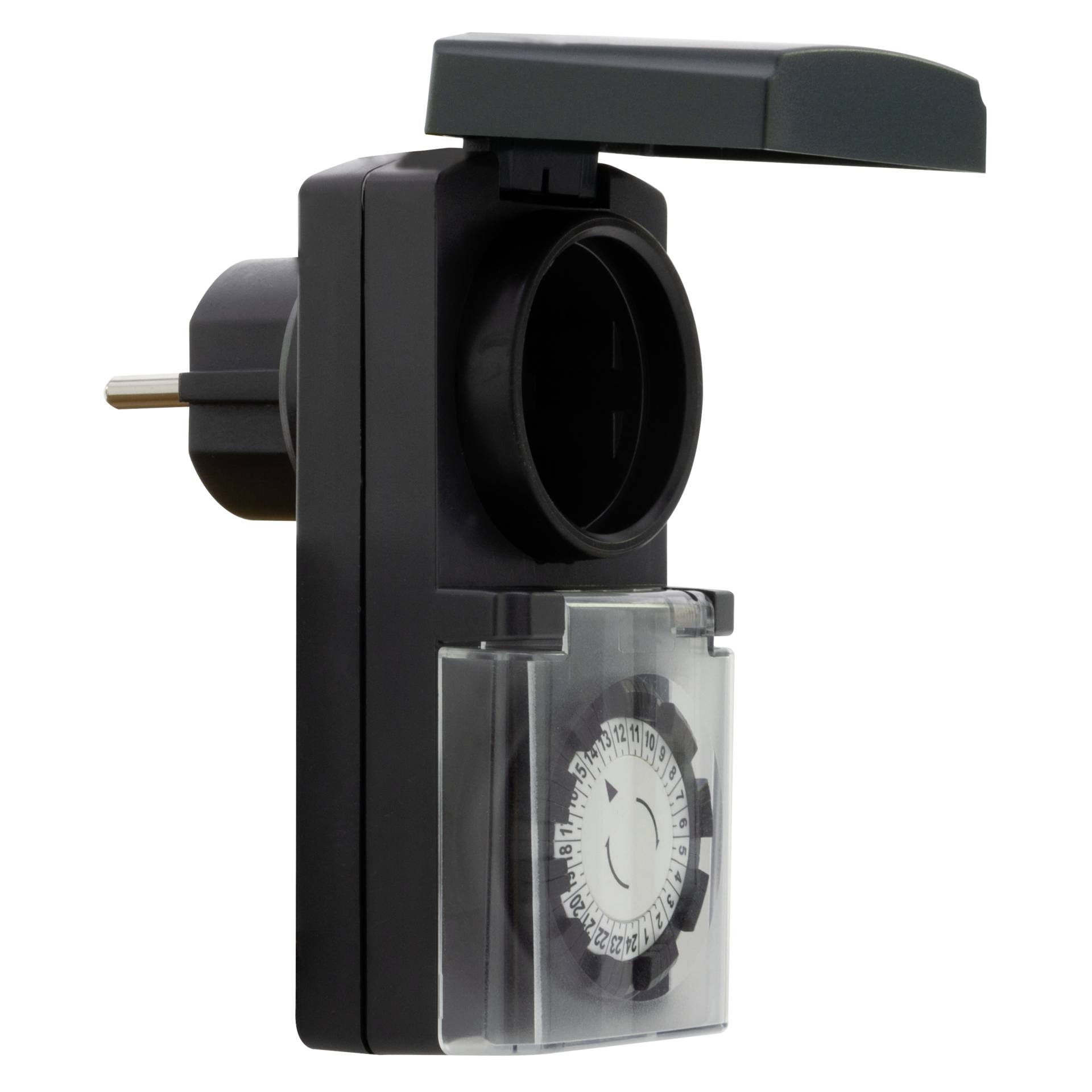 REV Timer Mechanical  Outdoor, black 0025700409