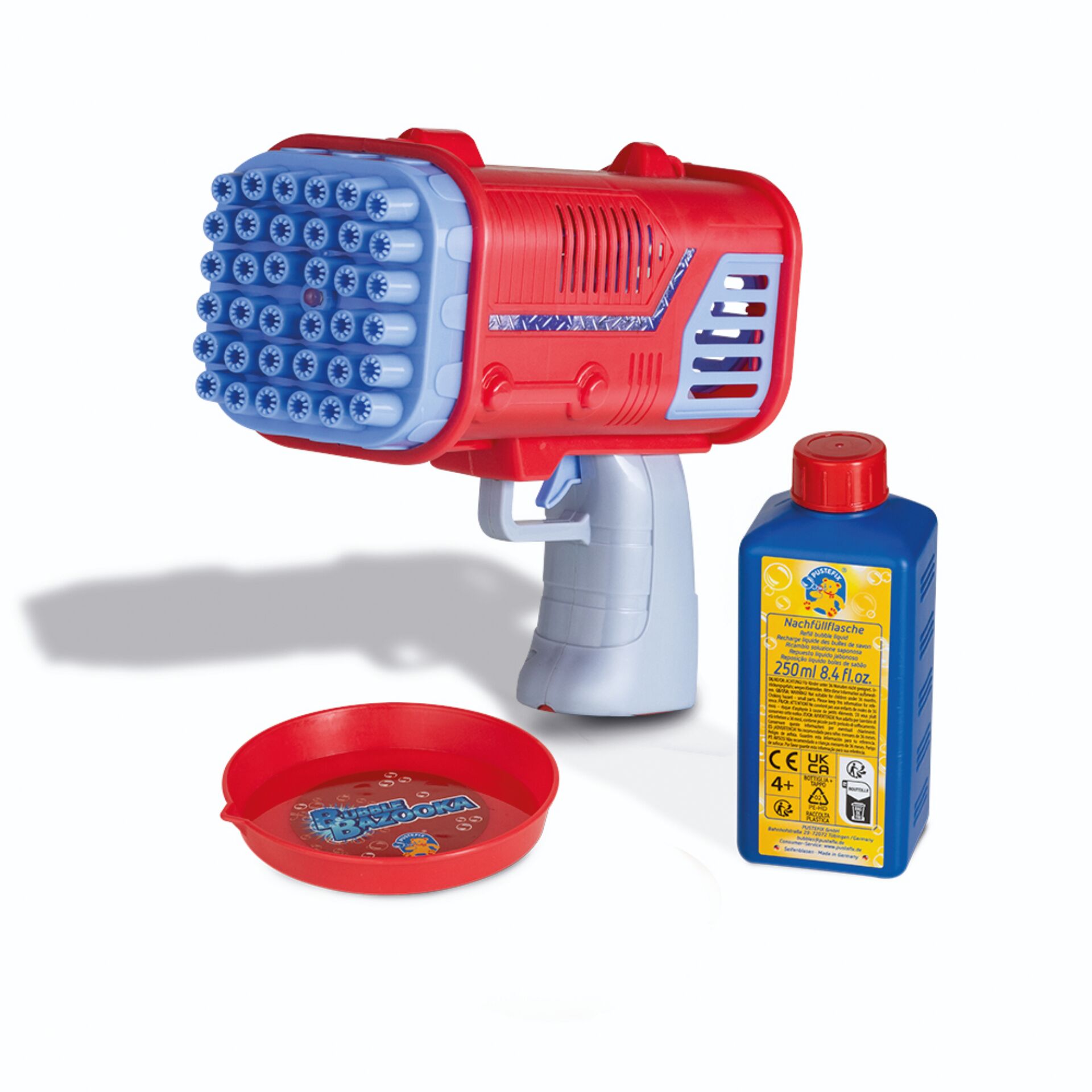 Wasserpistole, Spielzeugwasserpistole, Blauer Tank, Roter Wasserwerfer, Nachfüllflasche