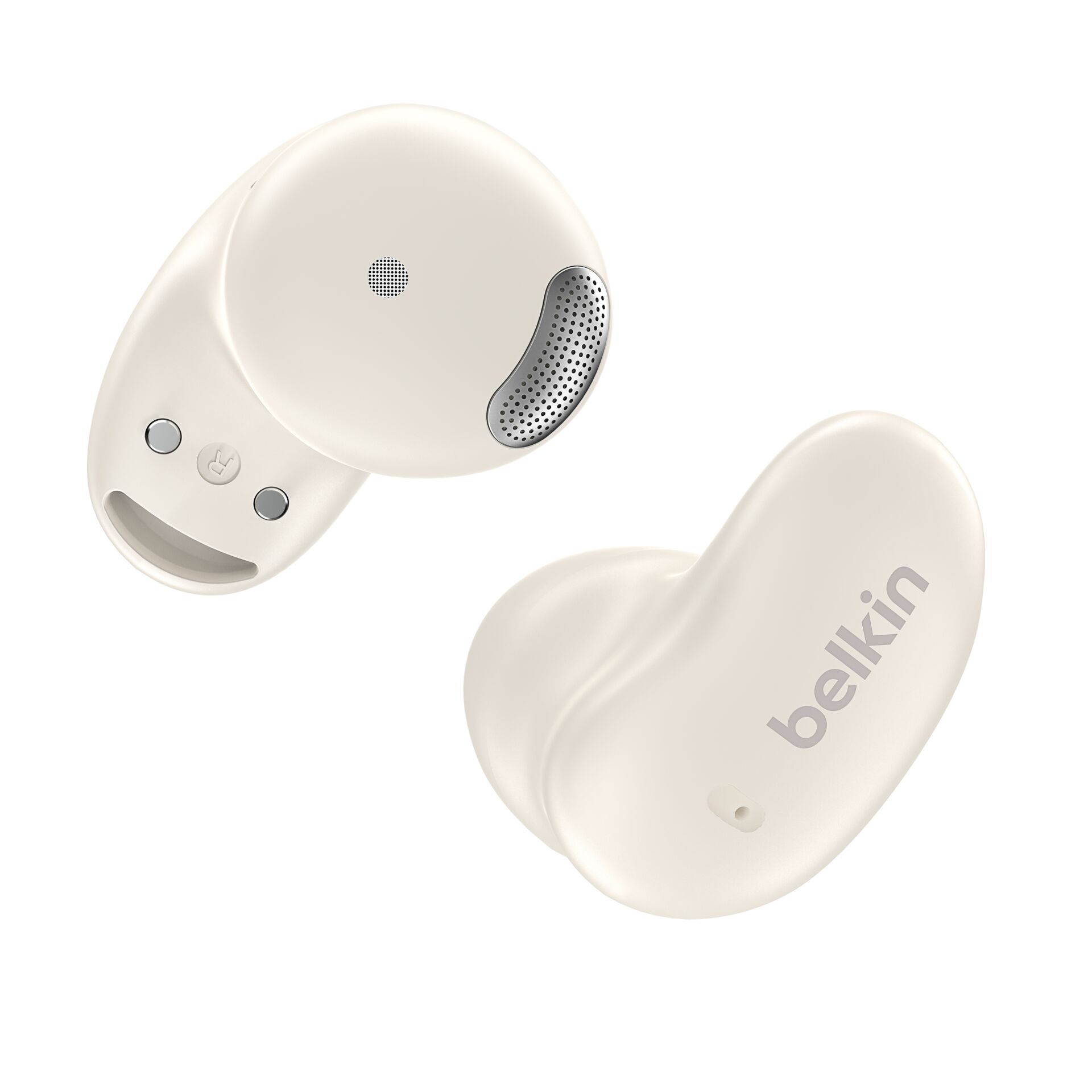 hörstöpsel, drahtlos, in-ear, beige, belkin