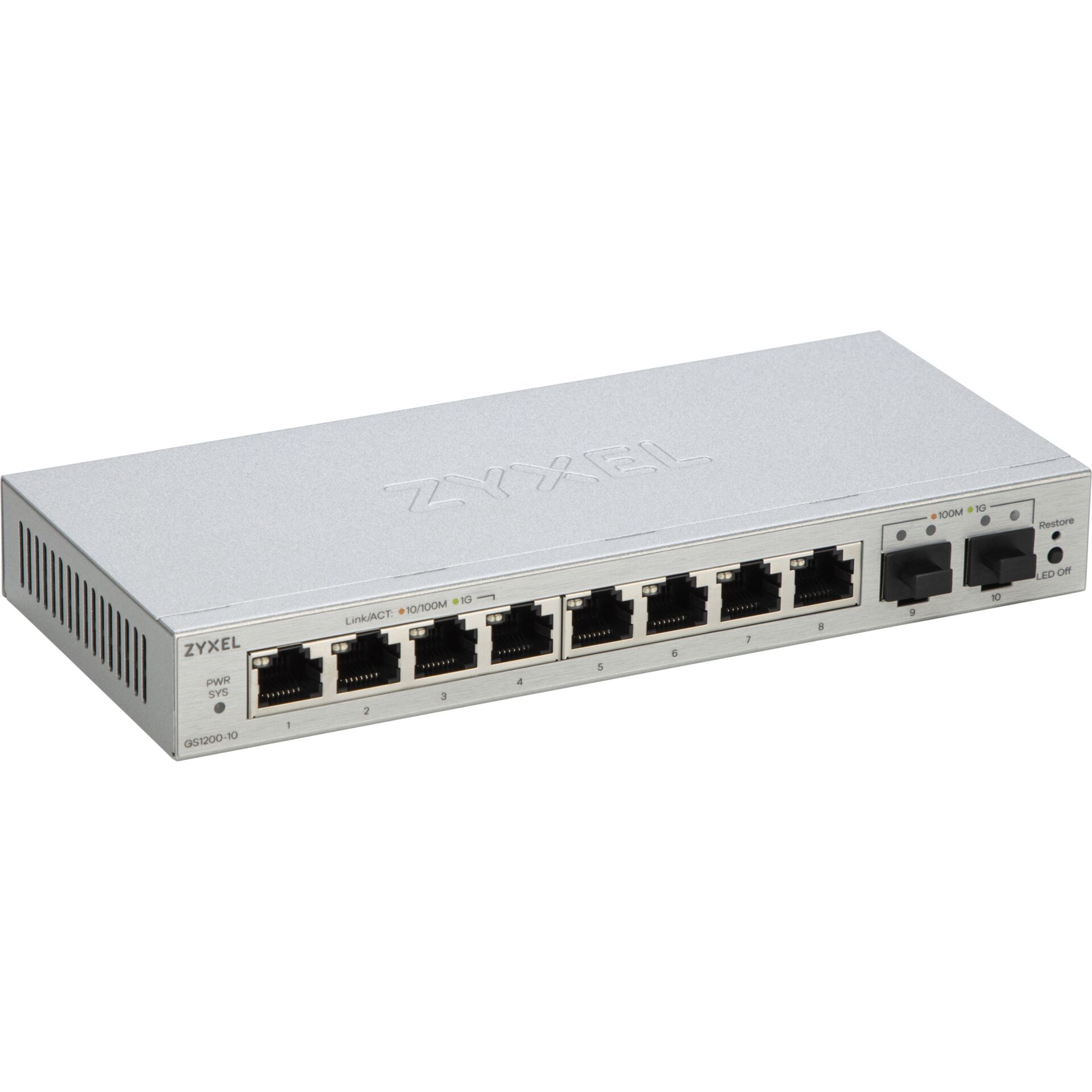 switch,  Netzwerk, poe, 10-Port, rack-mountable