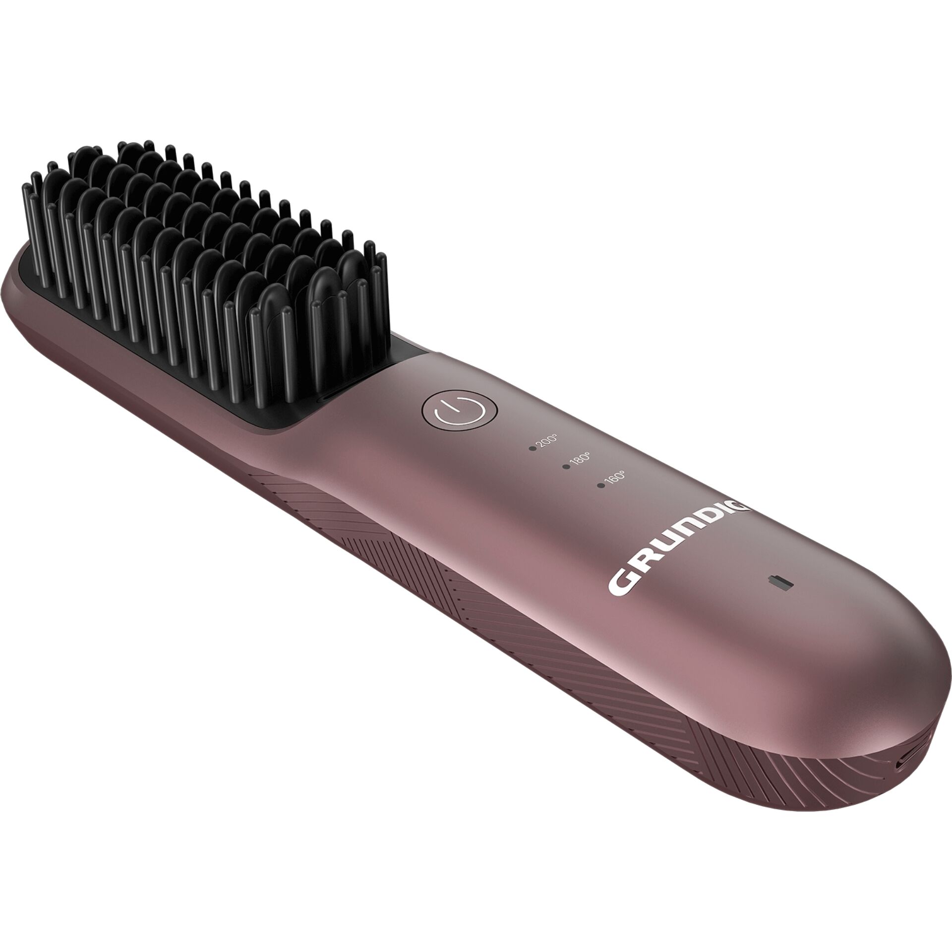 Haartrockner-Bürste, Haarglättner, Kombibürste, IPower-Trockner, Rotbraun