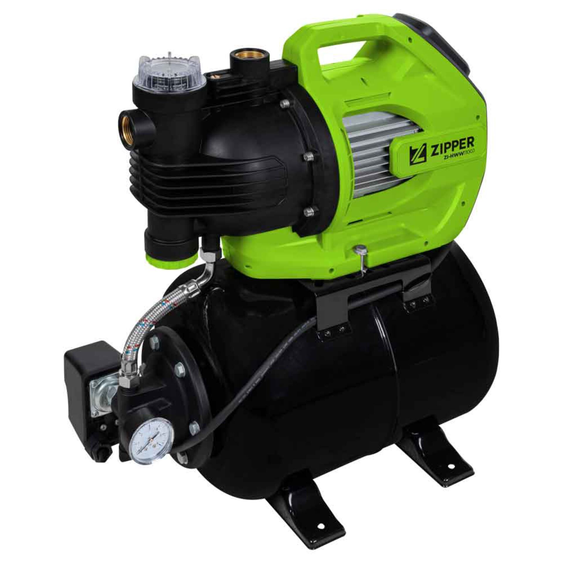 Kreiselpumpe, Druckpumpe, Pumpenkompressor, Gehäuse schwarz, Grün