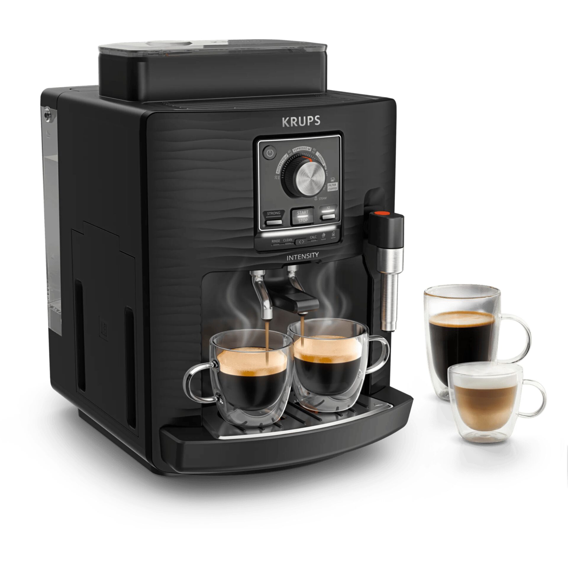 Kaffeemaschine, Espressomaschine, Kaffeezubereitung, Intensität, Wassertank
