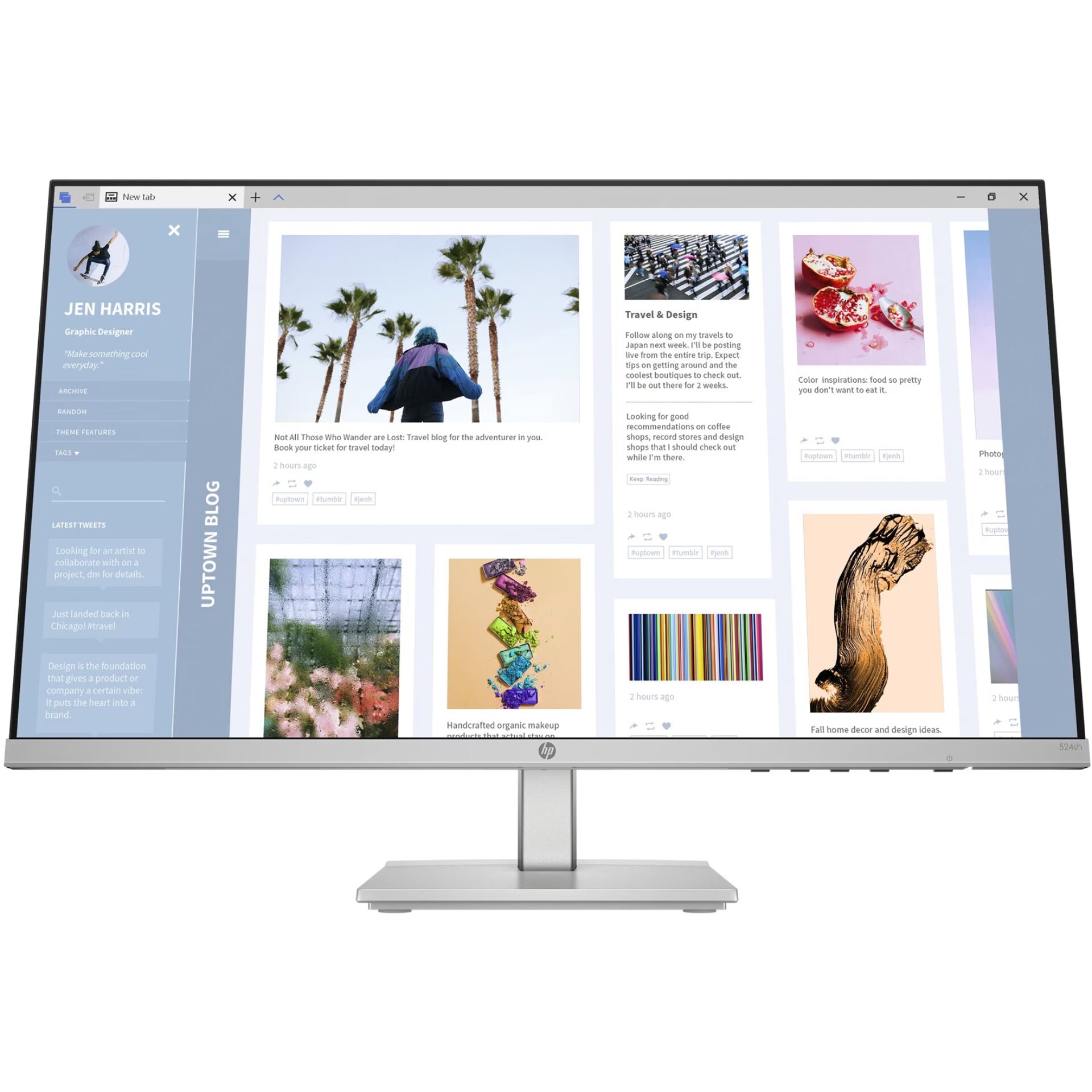 monitor, 24-Zoll, Ultraweitbildschirm, IPS, Silber