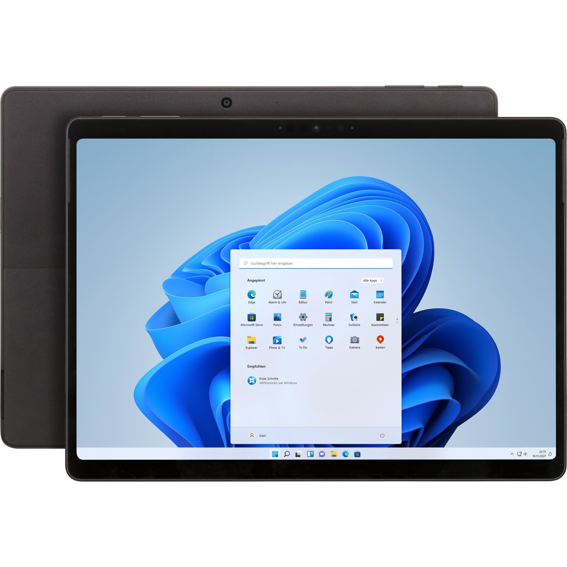 tablet, 2-in-1, windows, touchscreen, schwarz