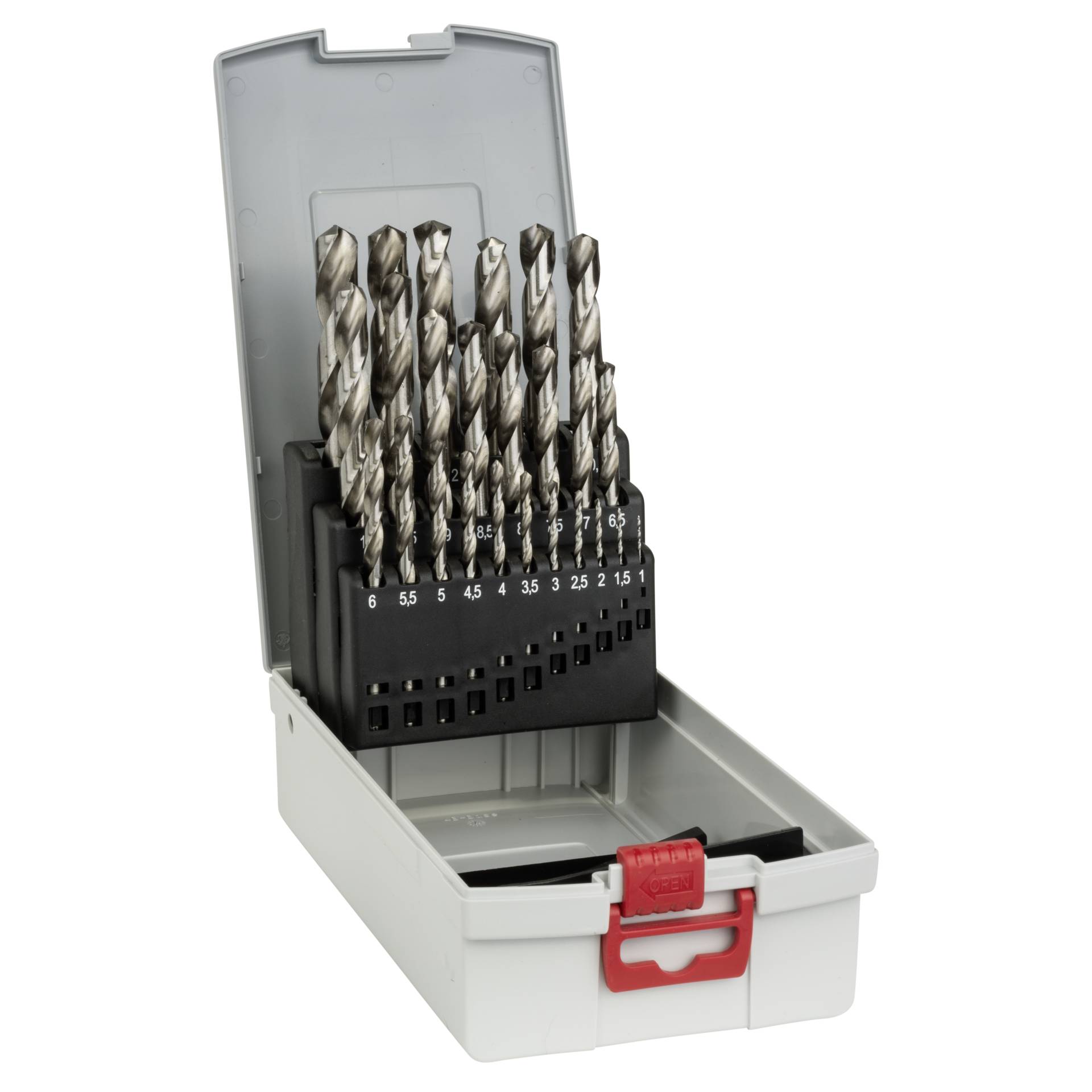 Bosch metal drill set HSS-G  w. Box 25 pcs  1,0-13,0 mm