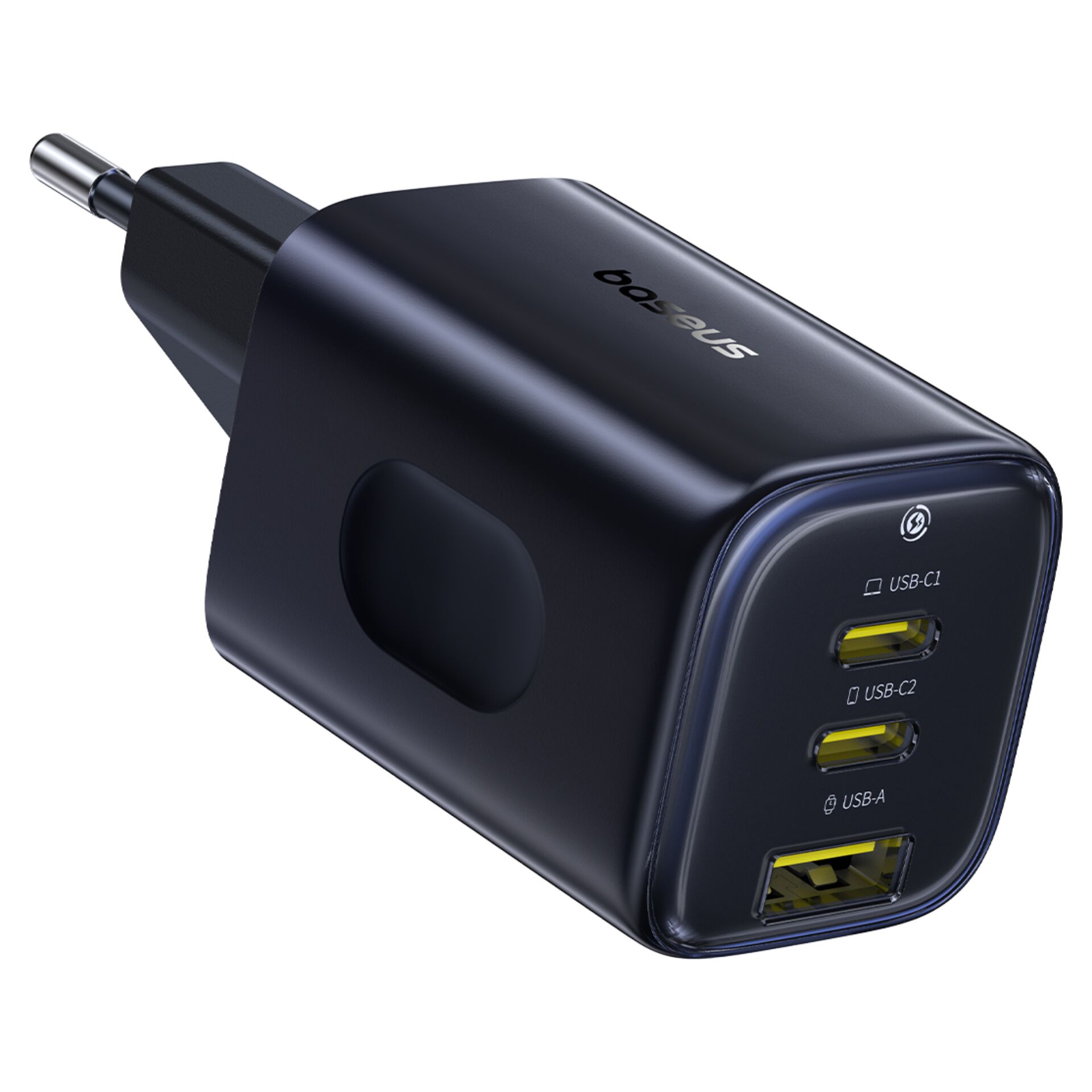 USB-C Ladegerät, USB-C Anschlüsse, Reiseladegerät, Wandstecker, Nachtblau