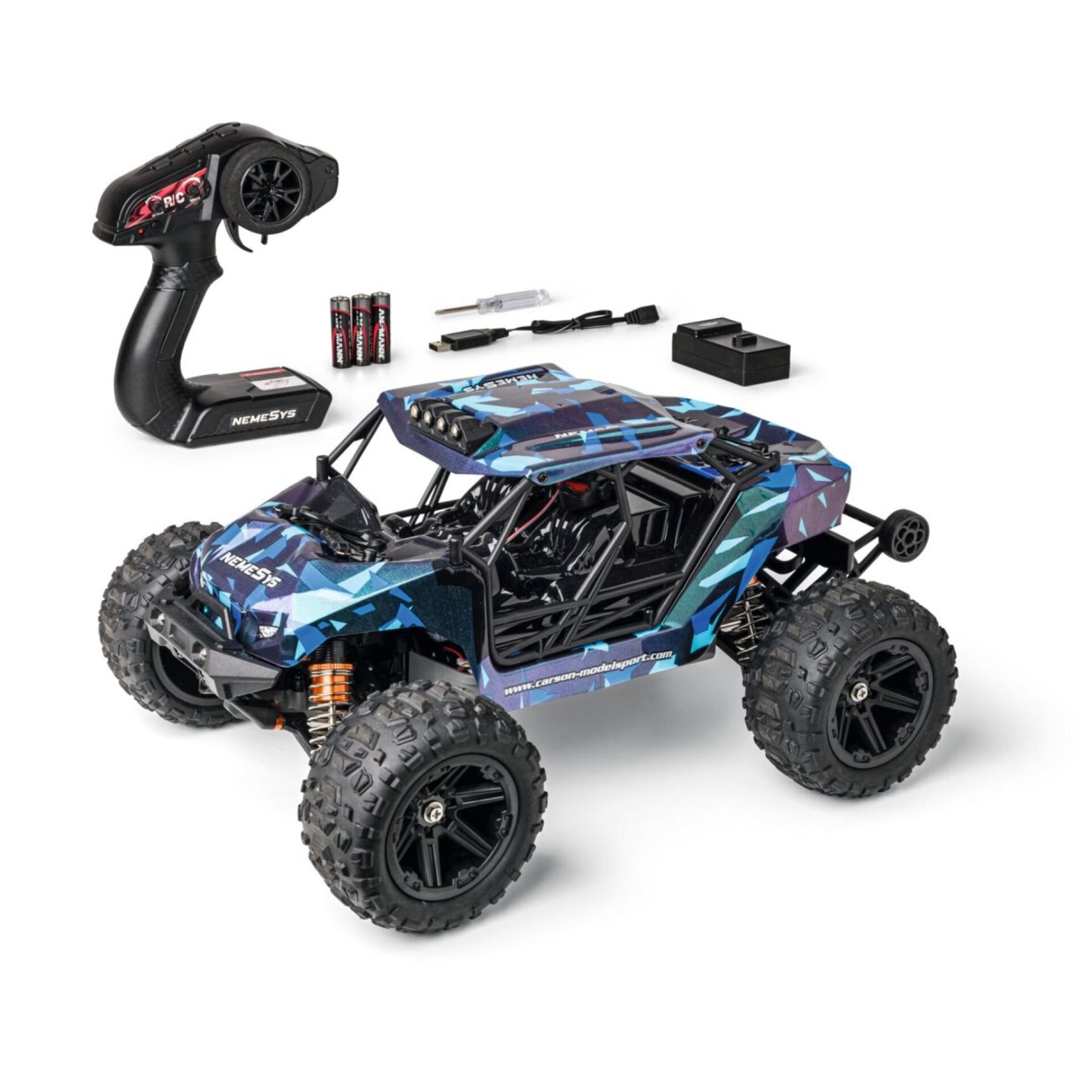 Ferngesteuertes Auto, RC-Auto, Offroad, 4x4, Batterien enthalten