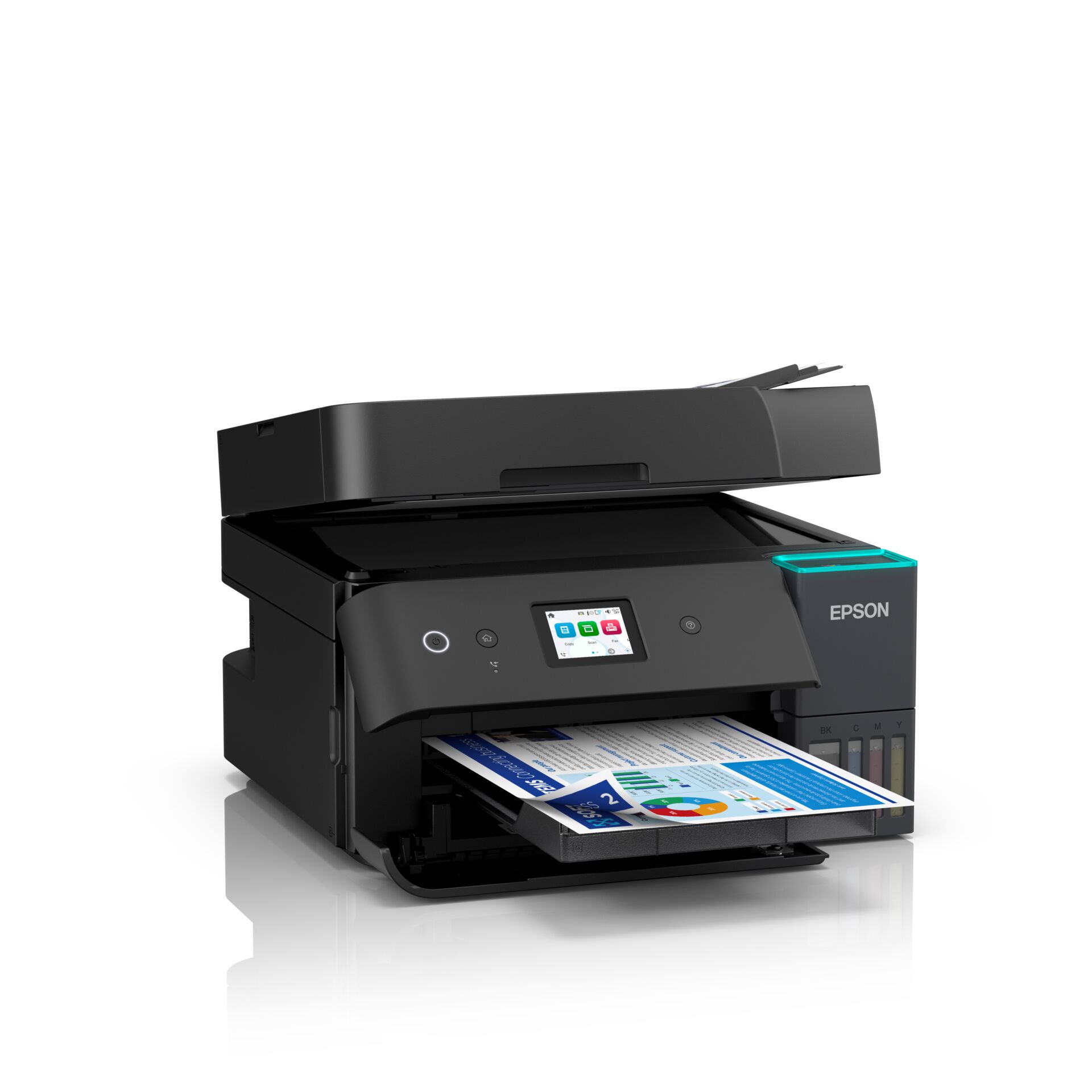 Tinte Drucker, Tintenstrahldrucker, All-in-One, Farbdruck, Papierfach offen