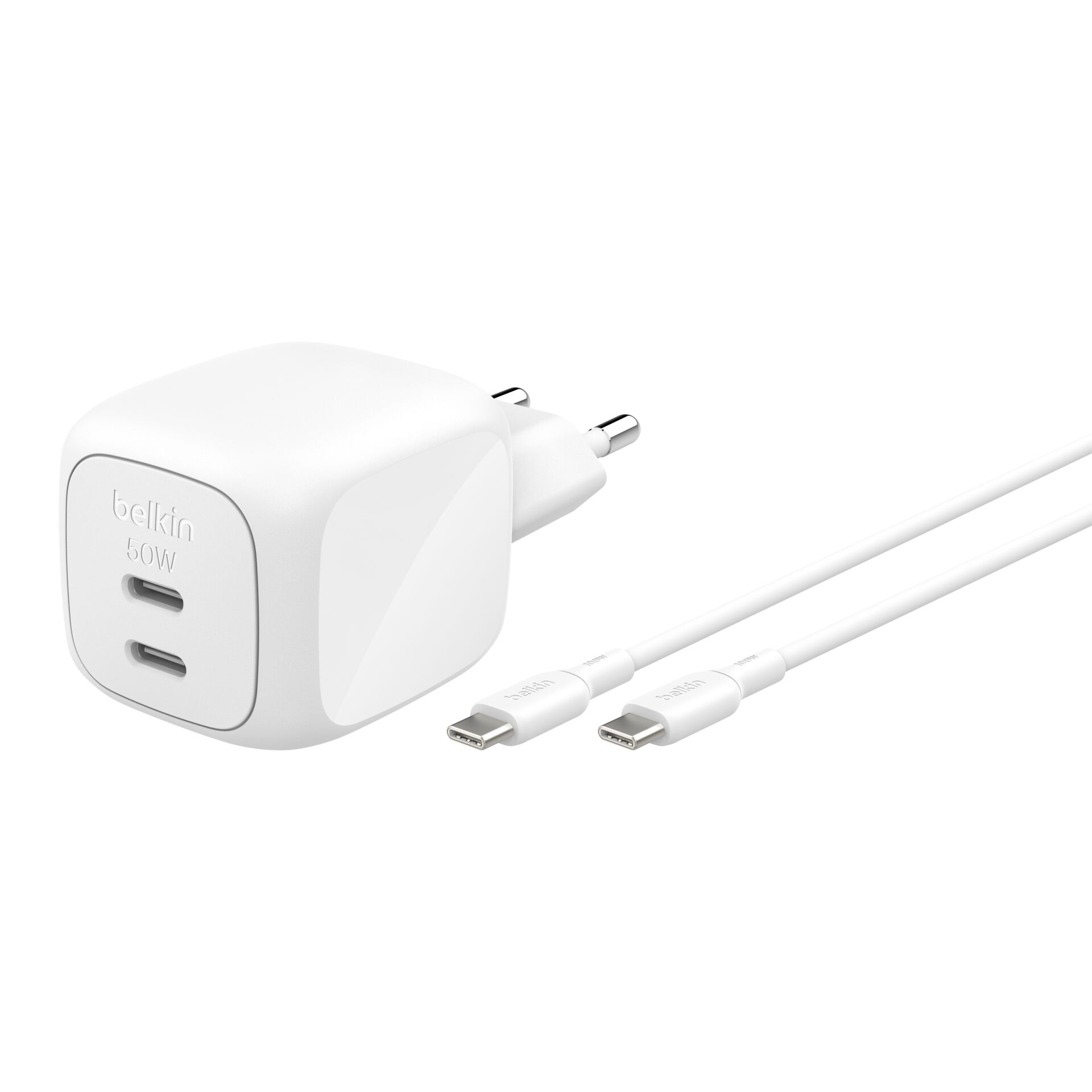 Ladegerät, USB-C, USB-C Ladegerät, Mehrfachsteckdose, Weiß