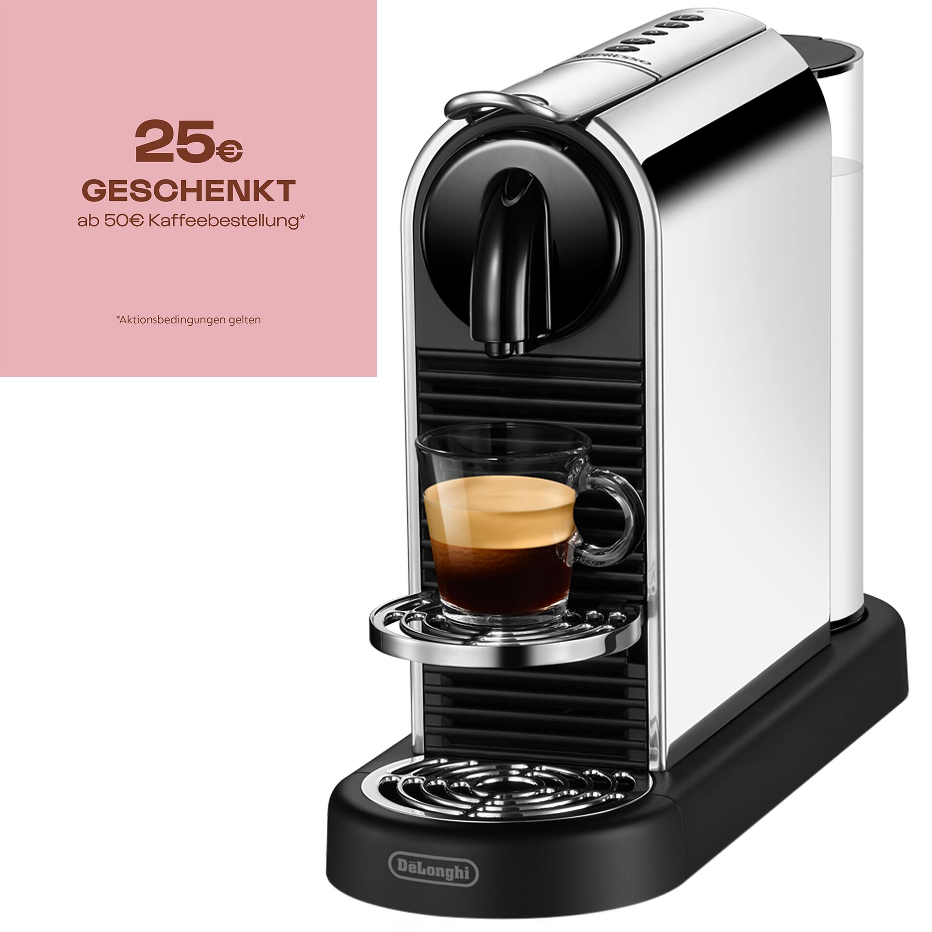 Pokal, Getränk, Kaffee, Kaffeetasse, Espresso, Kaffeemaschine, Espressomaschine, Kapselmaschine, Espresso, Brühsystem, Kaffeemaschine, Einzelbrüher, Espressoautomat, Filz/Chrome-Design, Tassenhalter