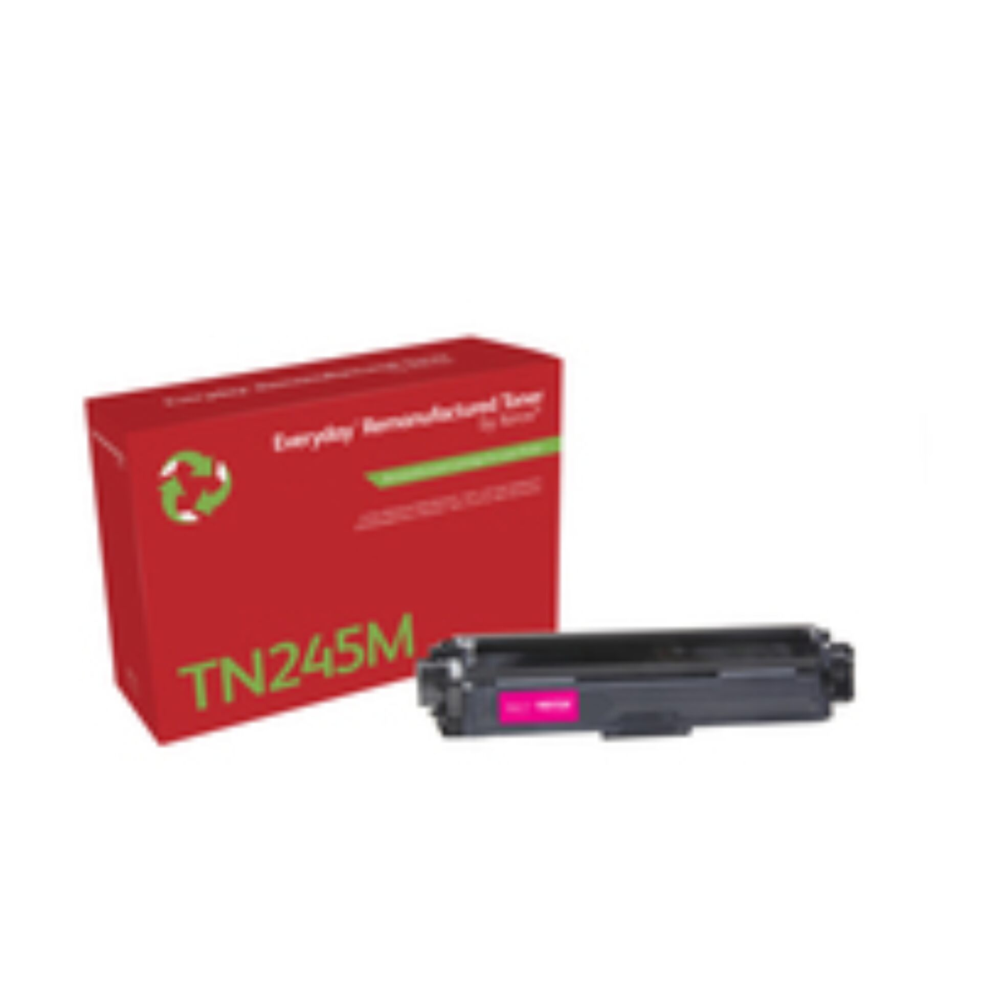 toner cartridge,  Drucker-Toner,  TN245M,  magentas toner,  recycelte Verpackung