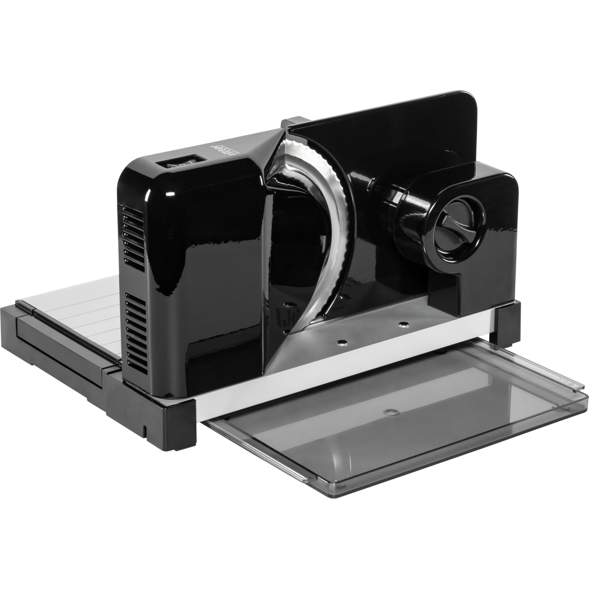Schneidemaschine, Küchengerät, Schnitttisch, Schwarz, Kreisschneide