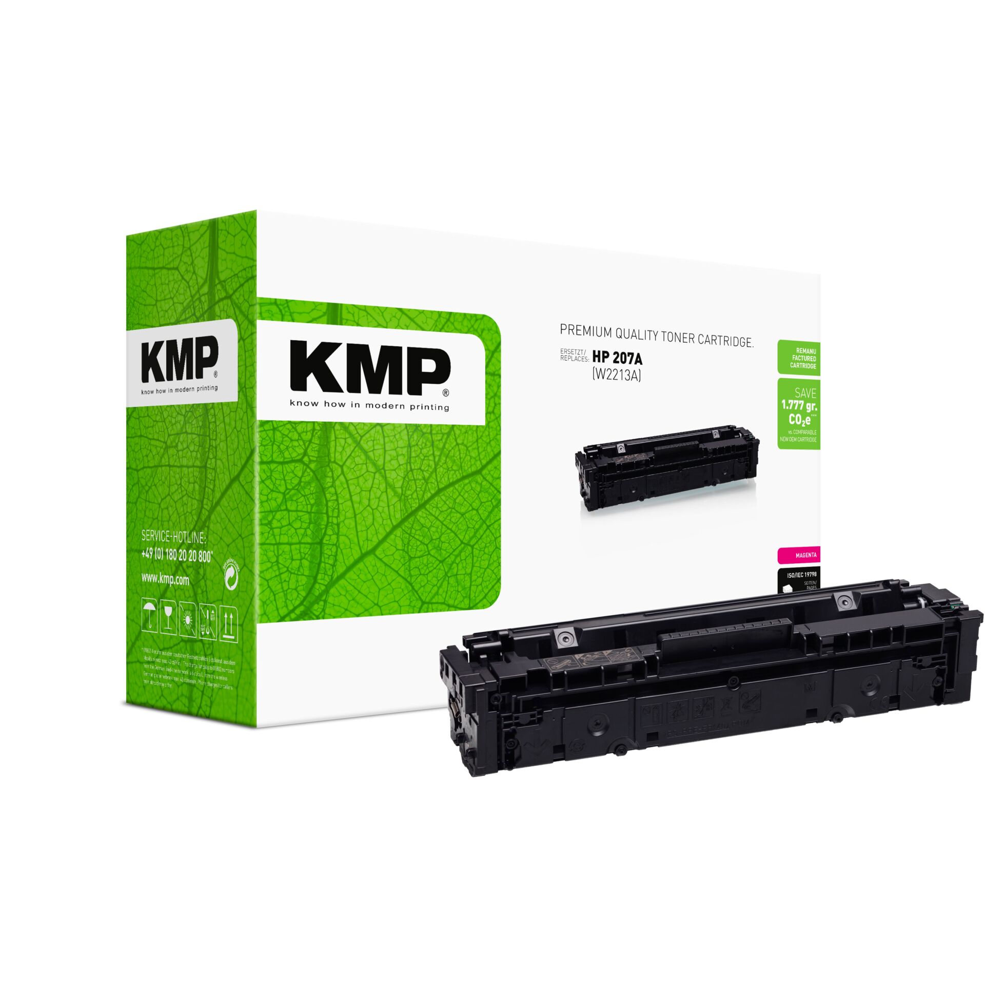 Tonerpatrone, KMP, HP 207A, Schwarz/Black, Kartonverpackung, Tonerpatrone, KMP, HP 207A, Kartonverpackung, Schwarz/Schwarztoner
