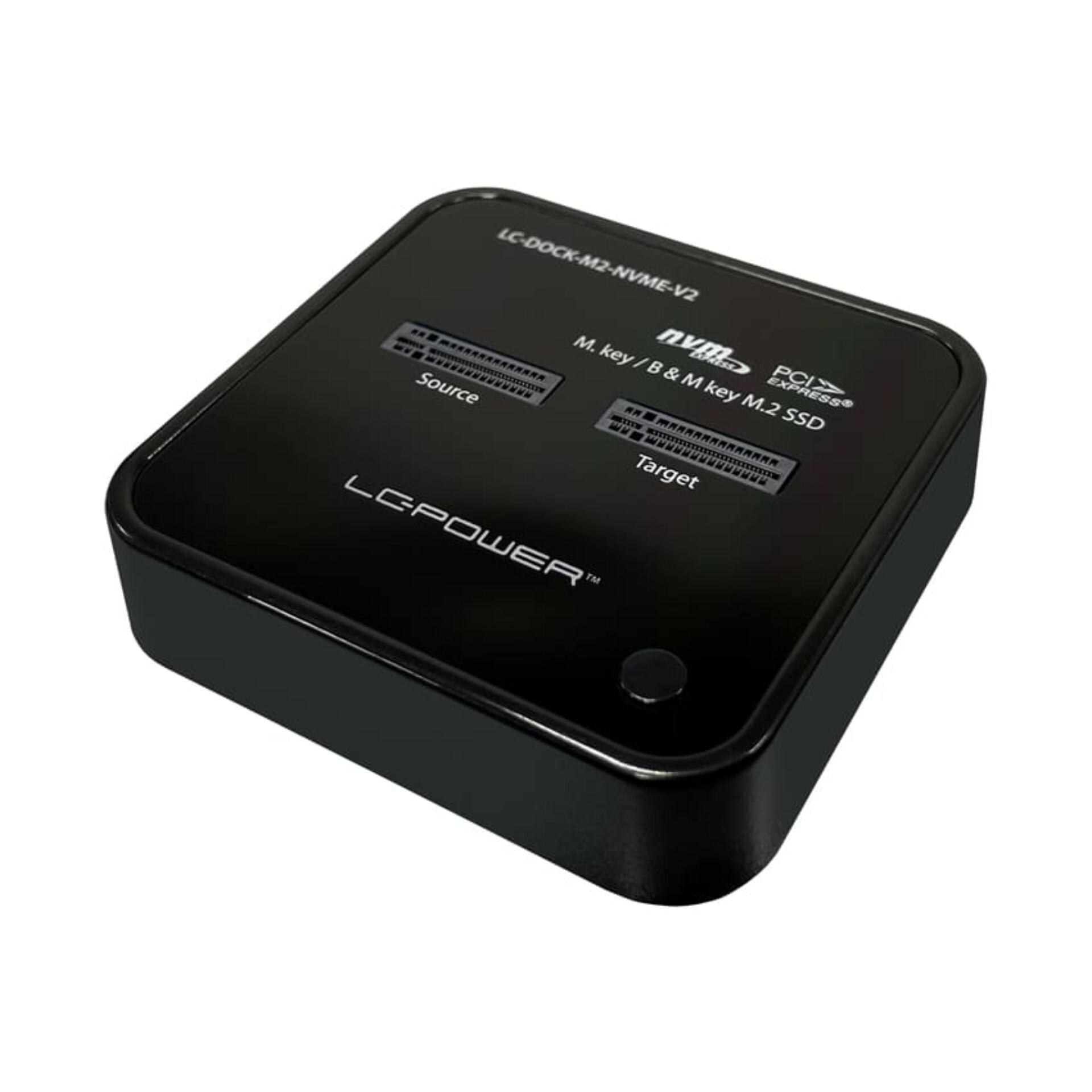 SSD Dock, M.2, NVMe, Docking Station, Schwarz