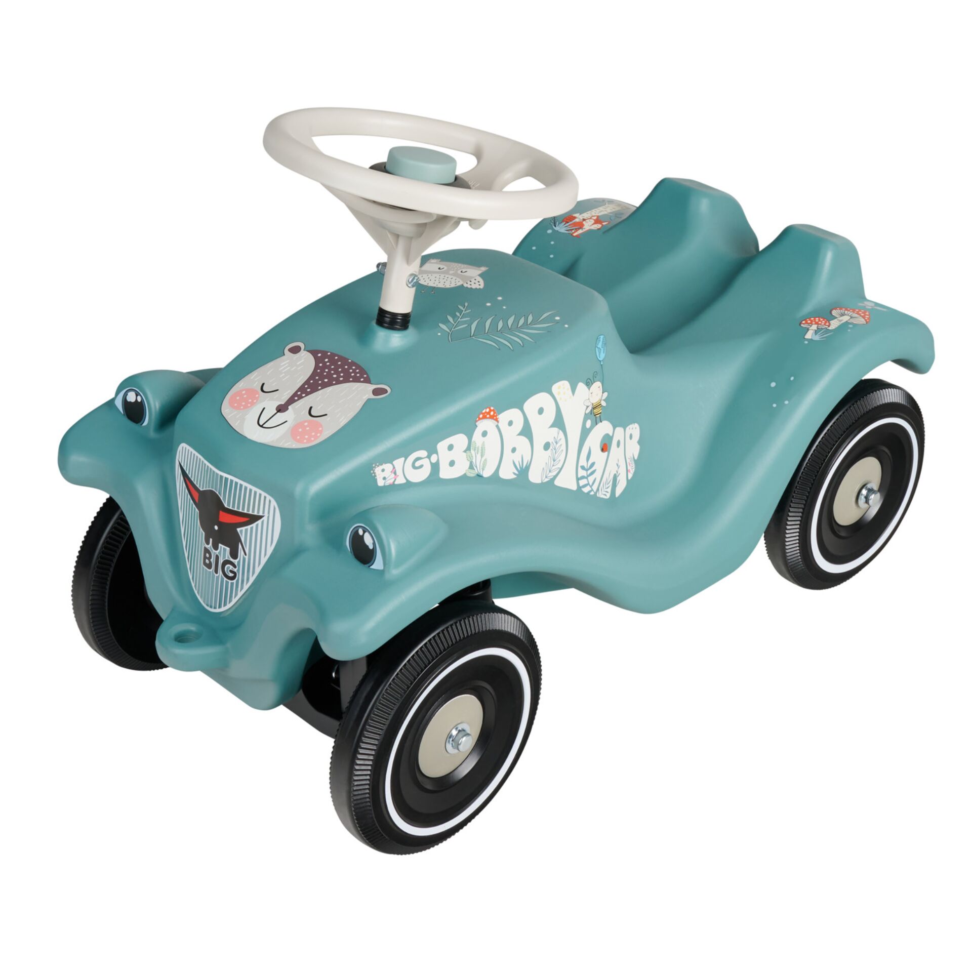 Kinderauto, Rutschfahrzeug, Teal, Tiermotiv, Vier Räder