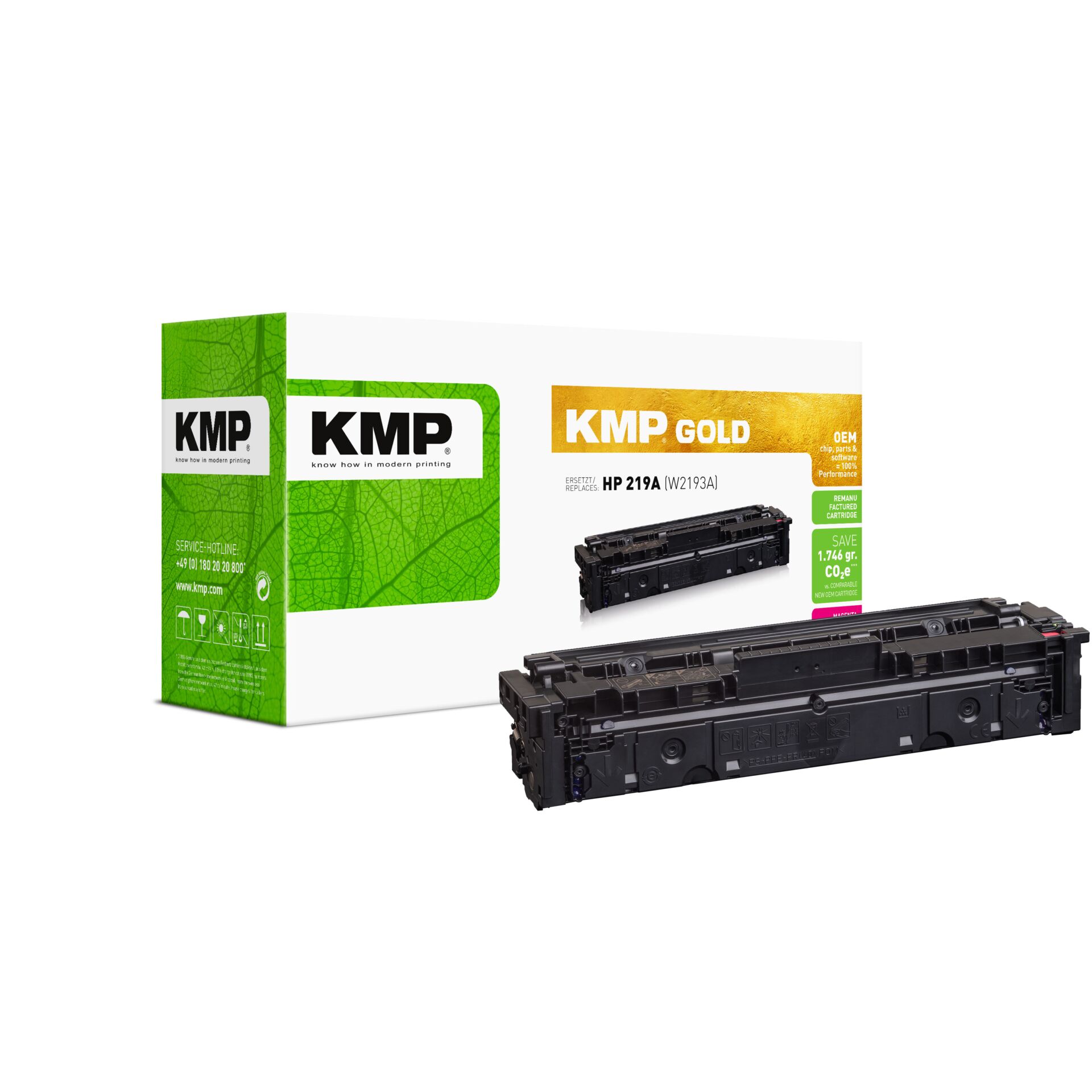 Tonerpatrone, HP 219A, KMP Gold, Cartucho toner, Druckerzubehör, Toner, KMP, HP 219A, Tonerpatrone, Kartusche