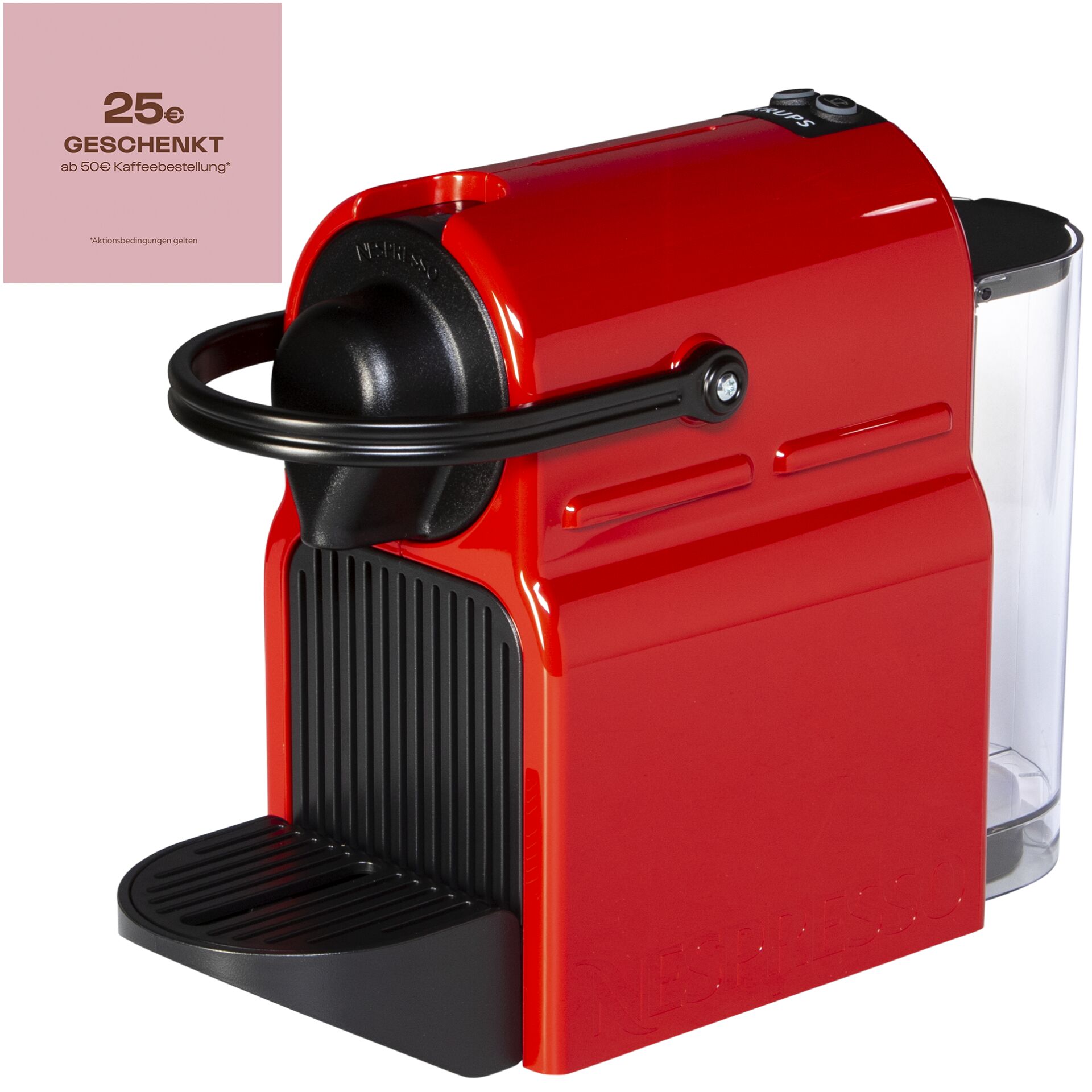 Postfach, Postfach, Kaffeevollautomat, Kapselmaschine, Nespresso, Rot, Schwarz, Kaffeemaschine, Kapselmaschine, Nespresso, Rot, Bedienungselemente, Kaffeemaschine, Kapselmaschine, Nespresso, rot, einzeln