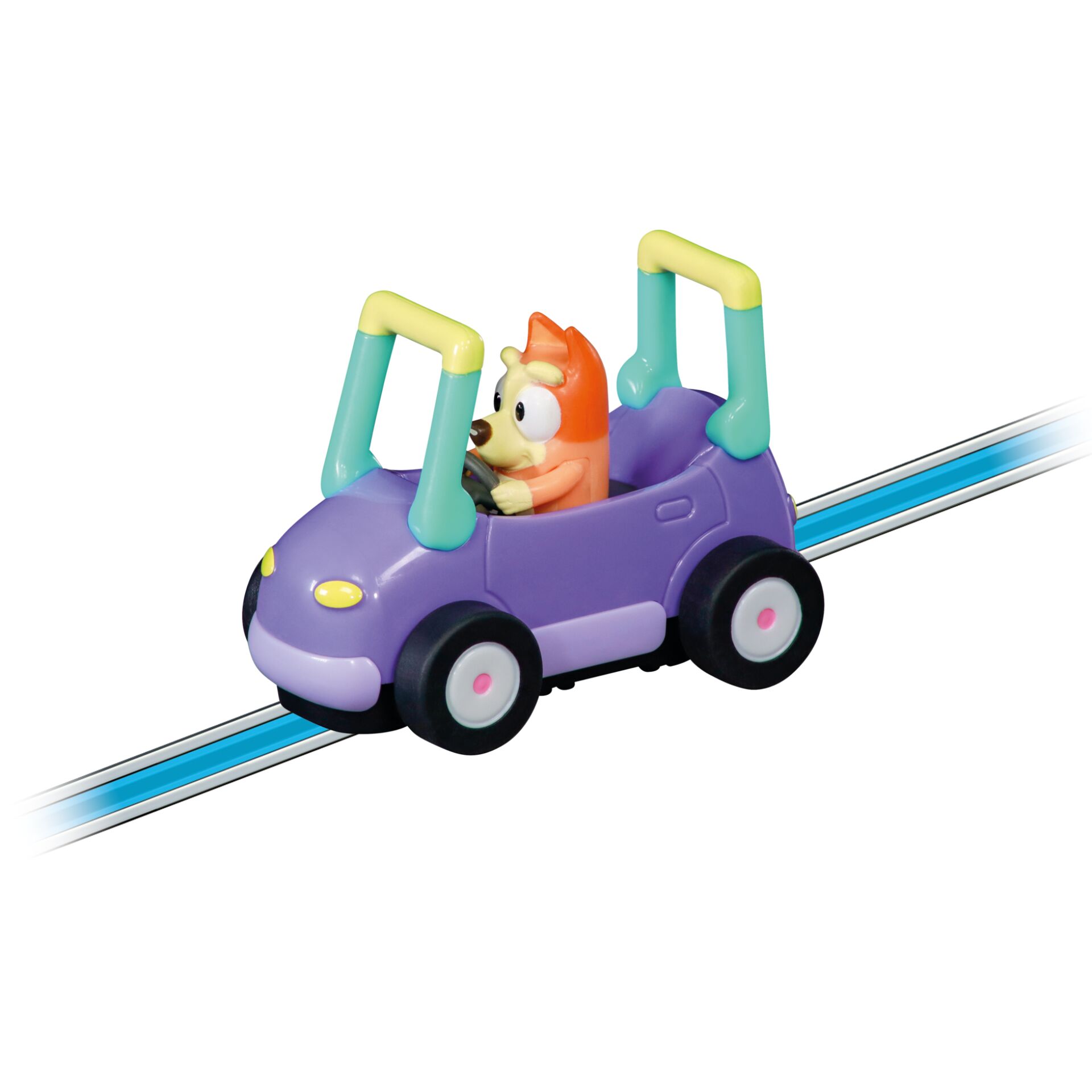 Spielzeugauto, Laufbahnwagen, Paar Fahrt, Purple car, Tierfigur