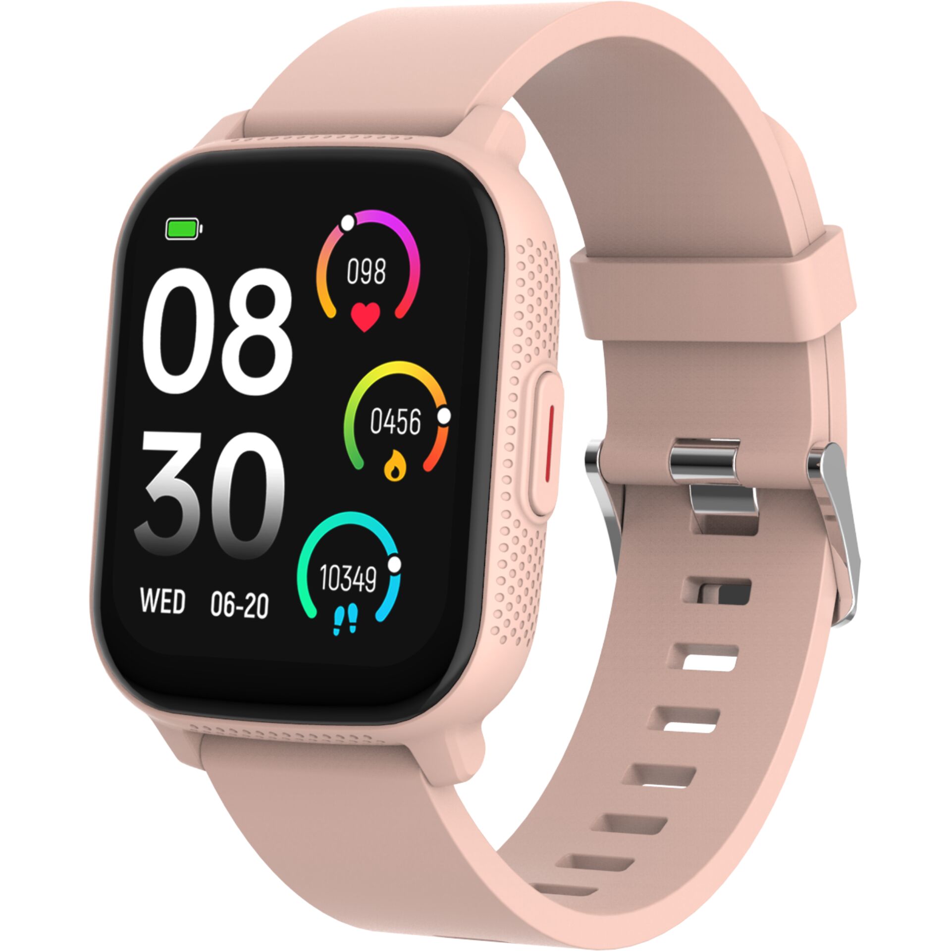 Smartwatch, Pink, Digital display, Fitness tracker, Wearable