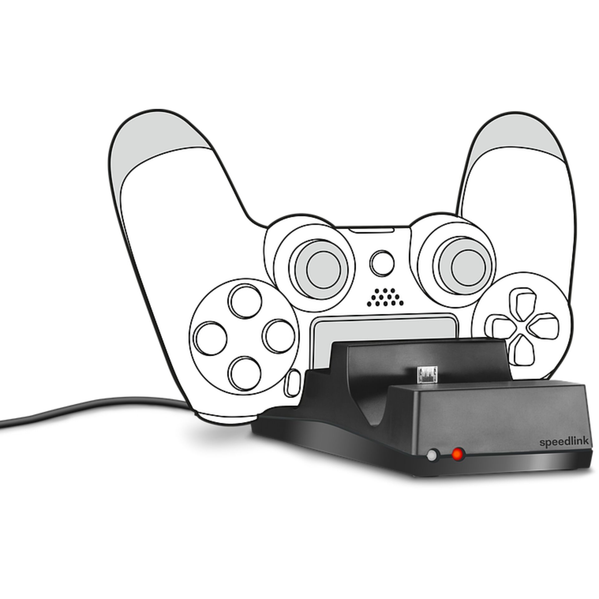 Gamepad, Controller, Docking station, USB, Kabel