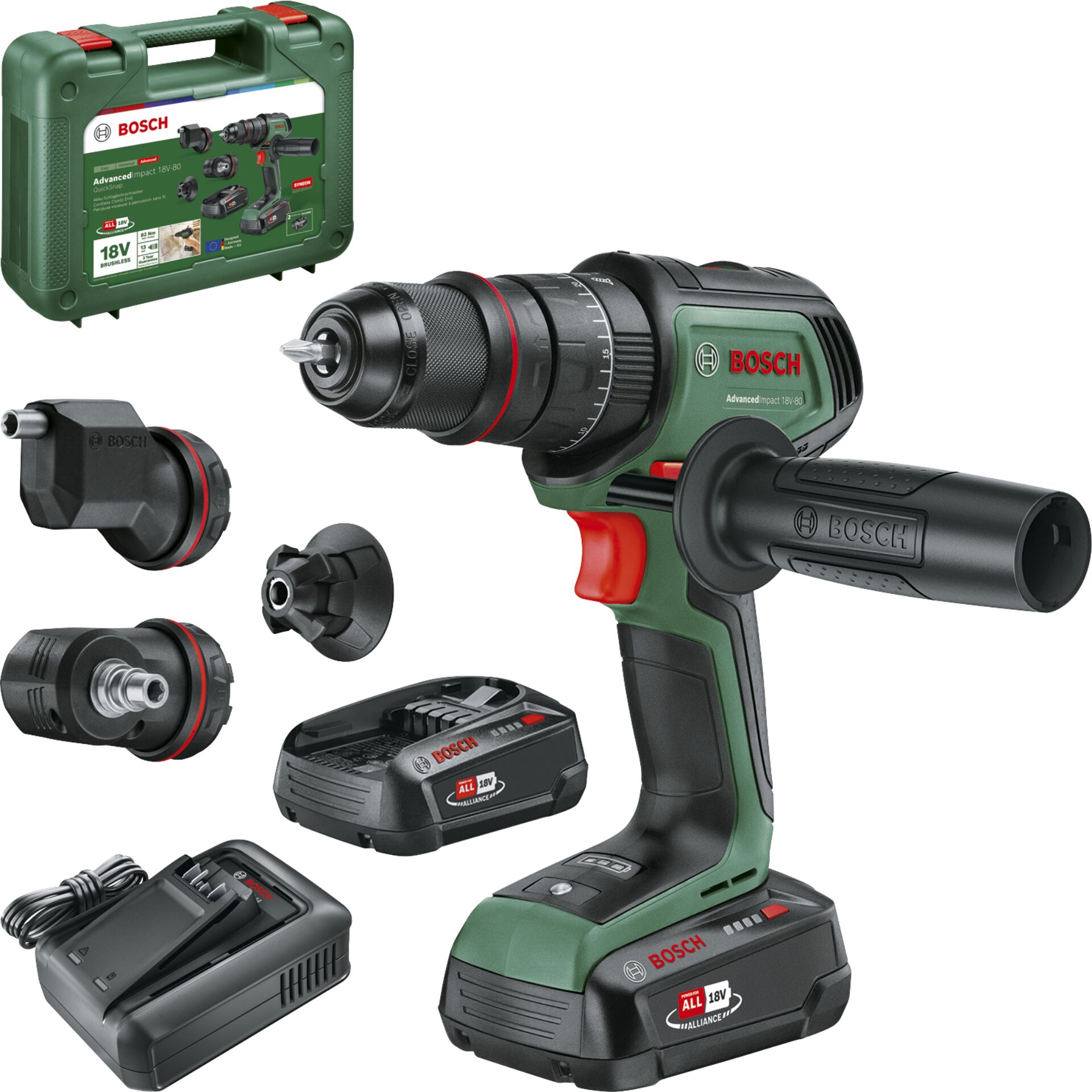 Akkuschrauber, Bohrmaschine, Koffer-Set, 18V, Bosch-Tool